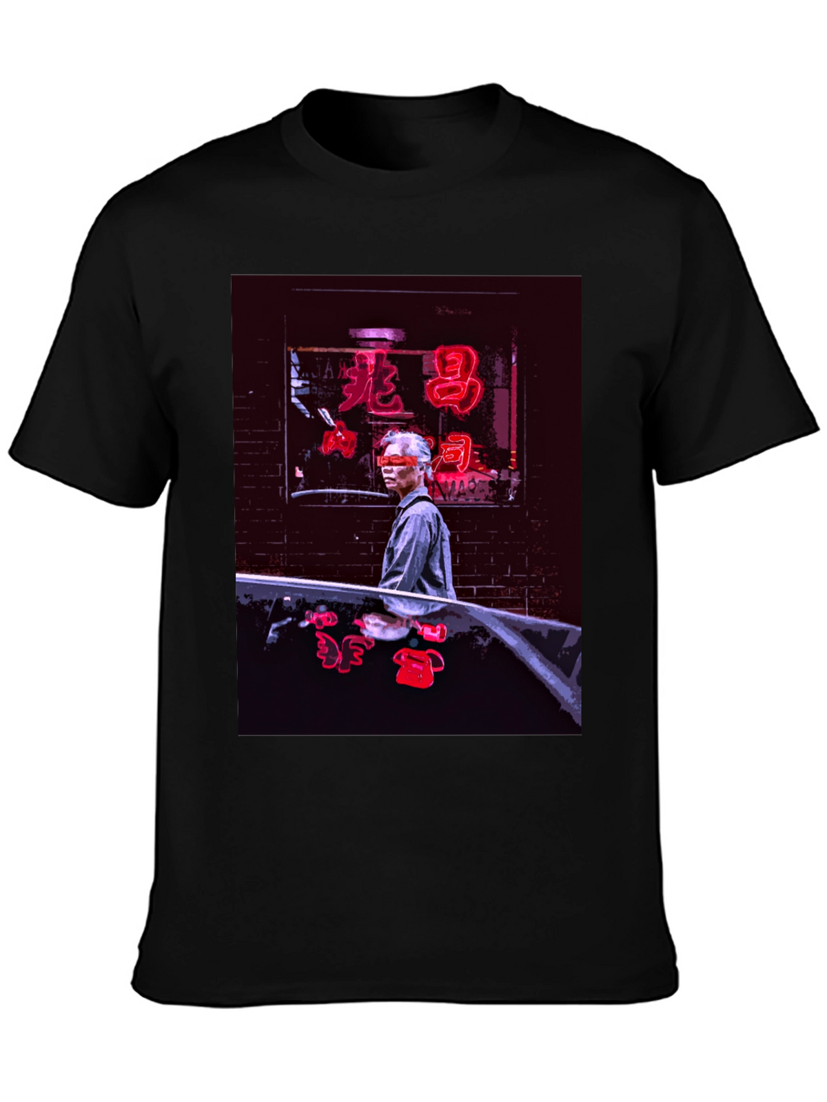 Neon Chinatown T-Shirt - Stylish Urban Graphic Tee