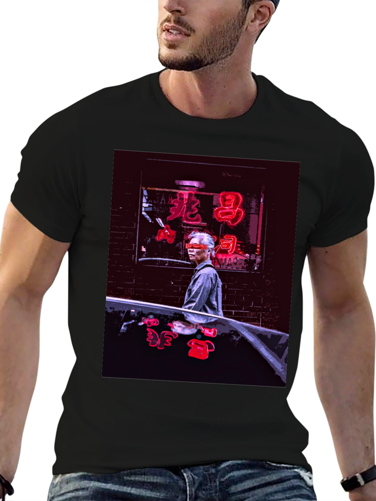 Neon Chinatown T-Shirt - Stylish Urban Graphic Tee