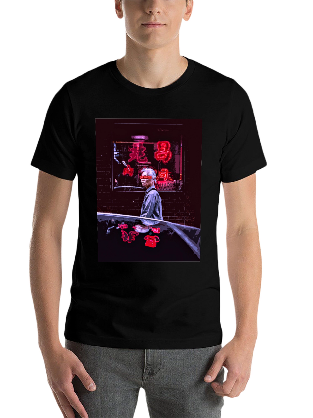 Neon Chinatown T-Shirt - Stylish Urban Graphic Tee
