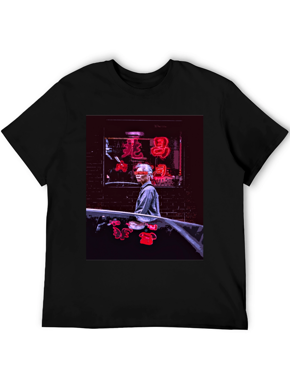 Neon Chinatown T-Shirt - Stylish Urban Graphic Tee