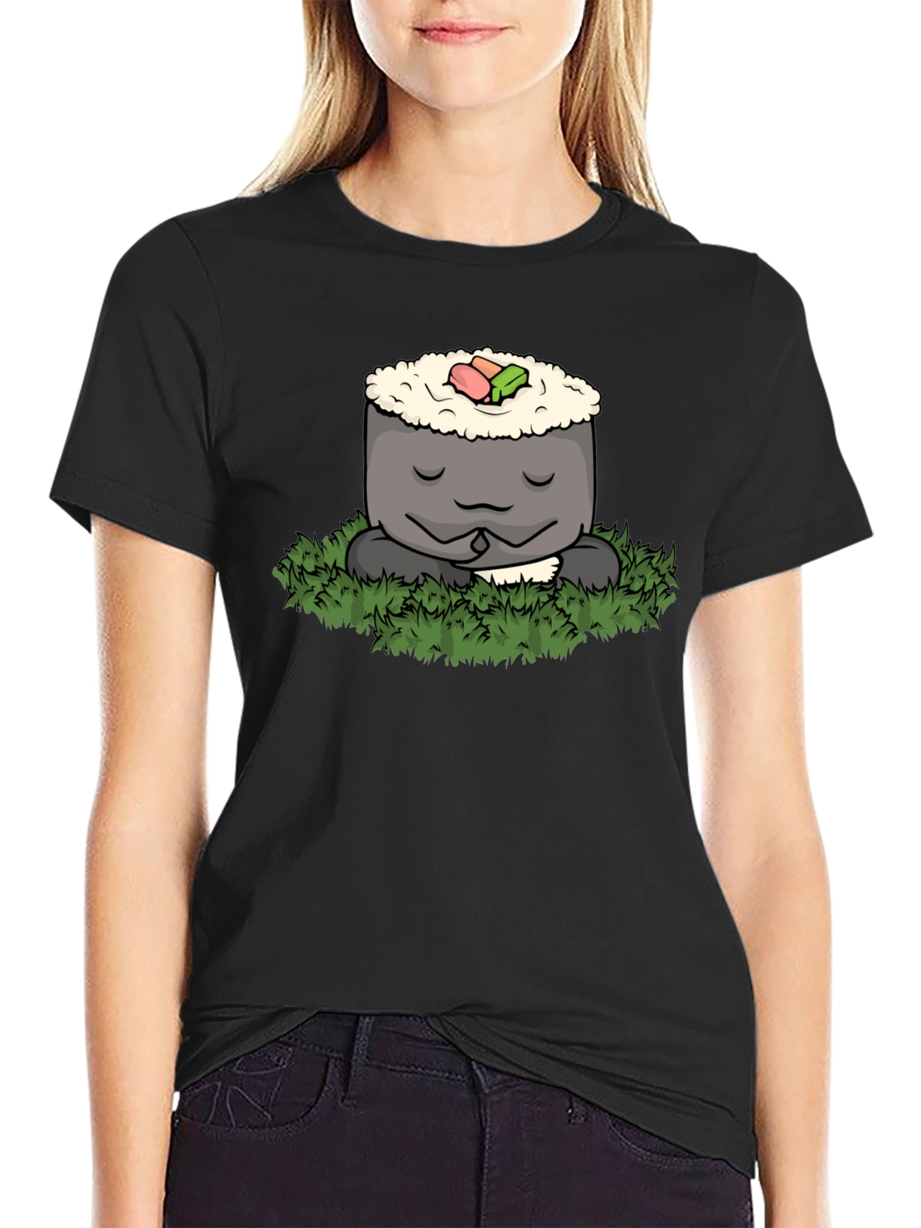 Zen Sushi Meditation T-Shirt - Comfy Tee