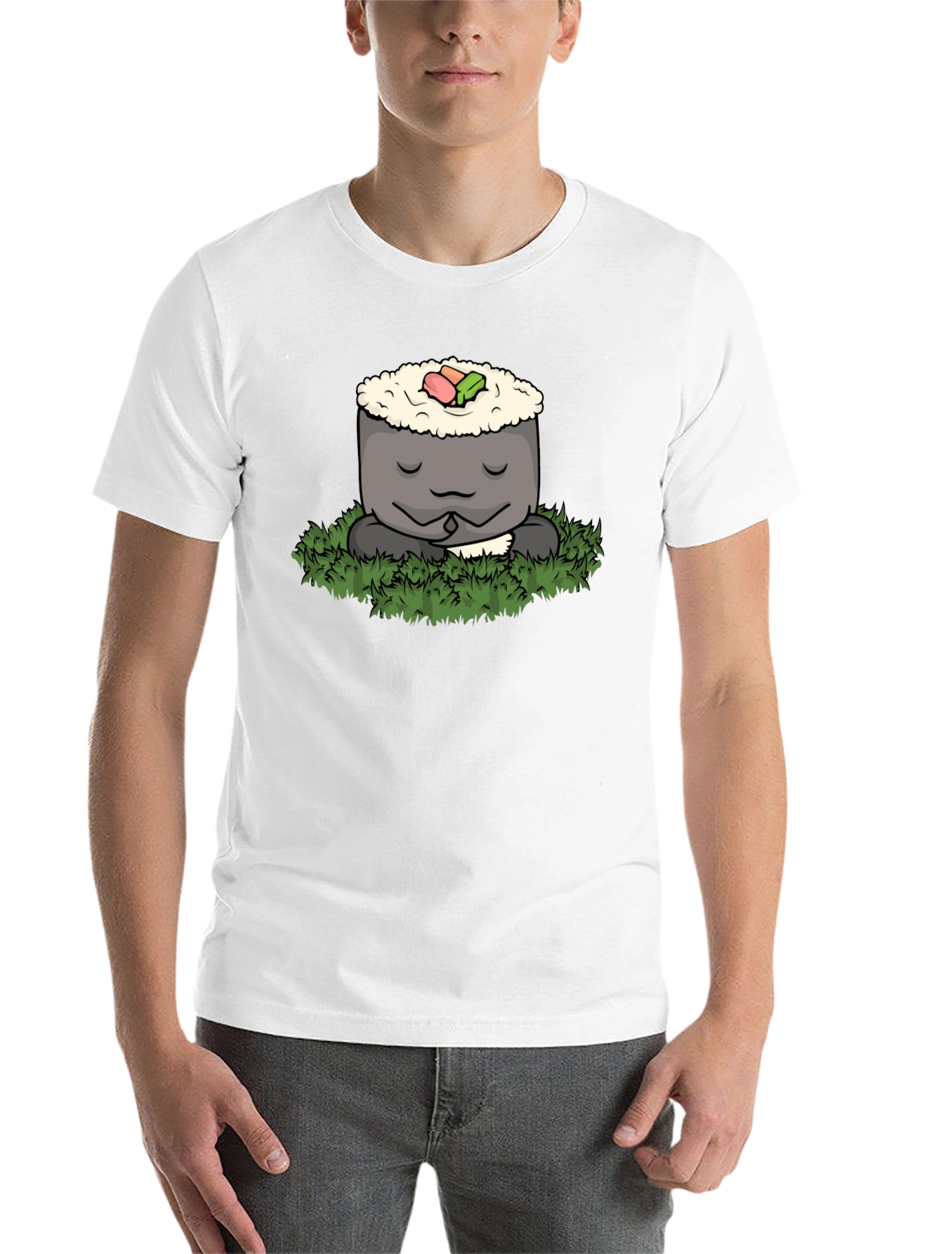 Zen Sushi Meditation T-Shirt - Comfy Tee