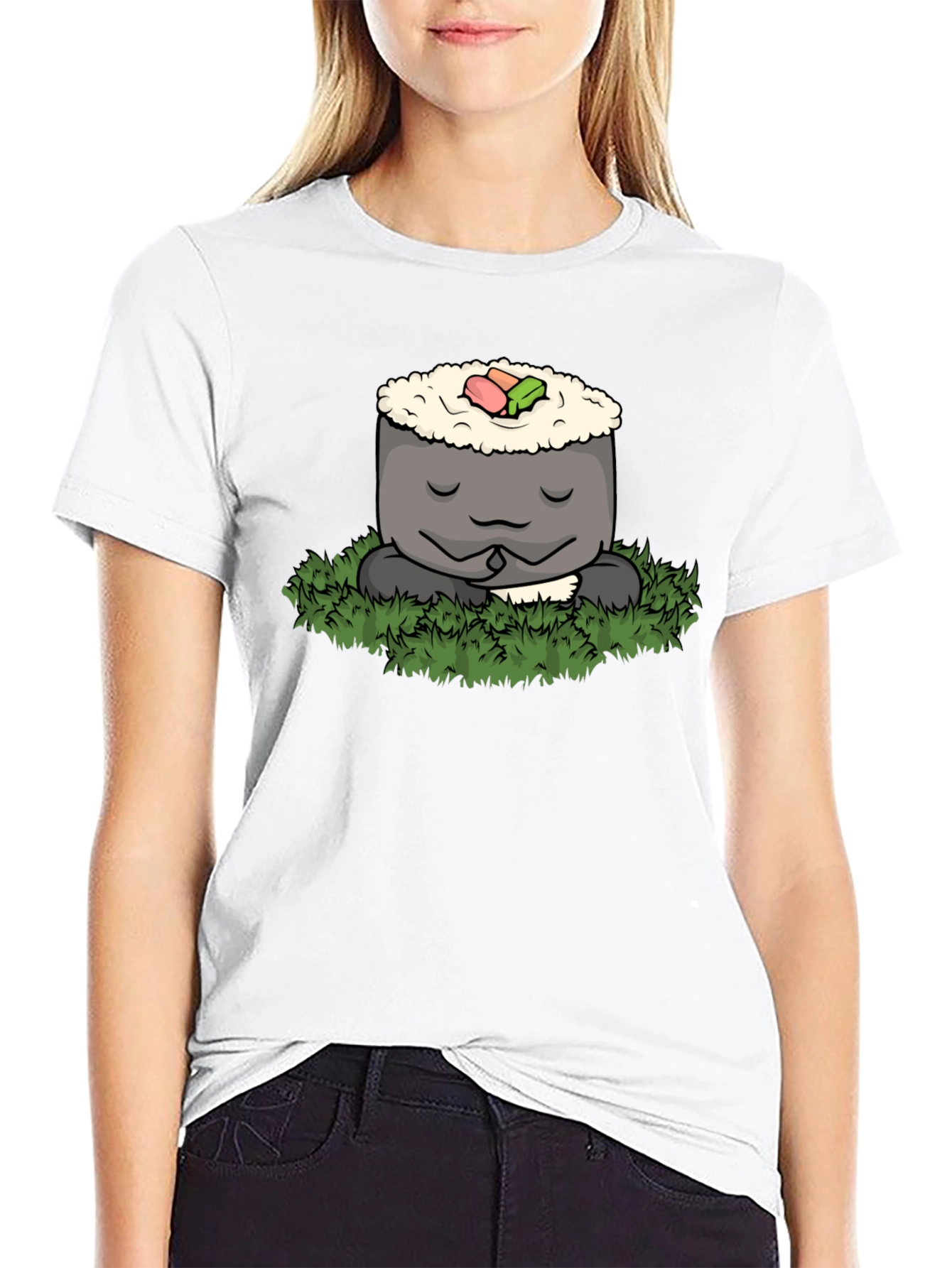 Zen Sushi Meditation T-Shirt - Comfy Tee