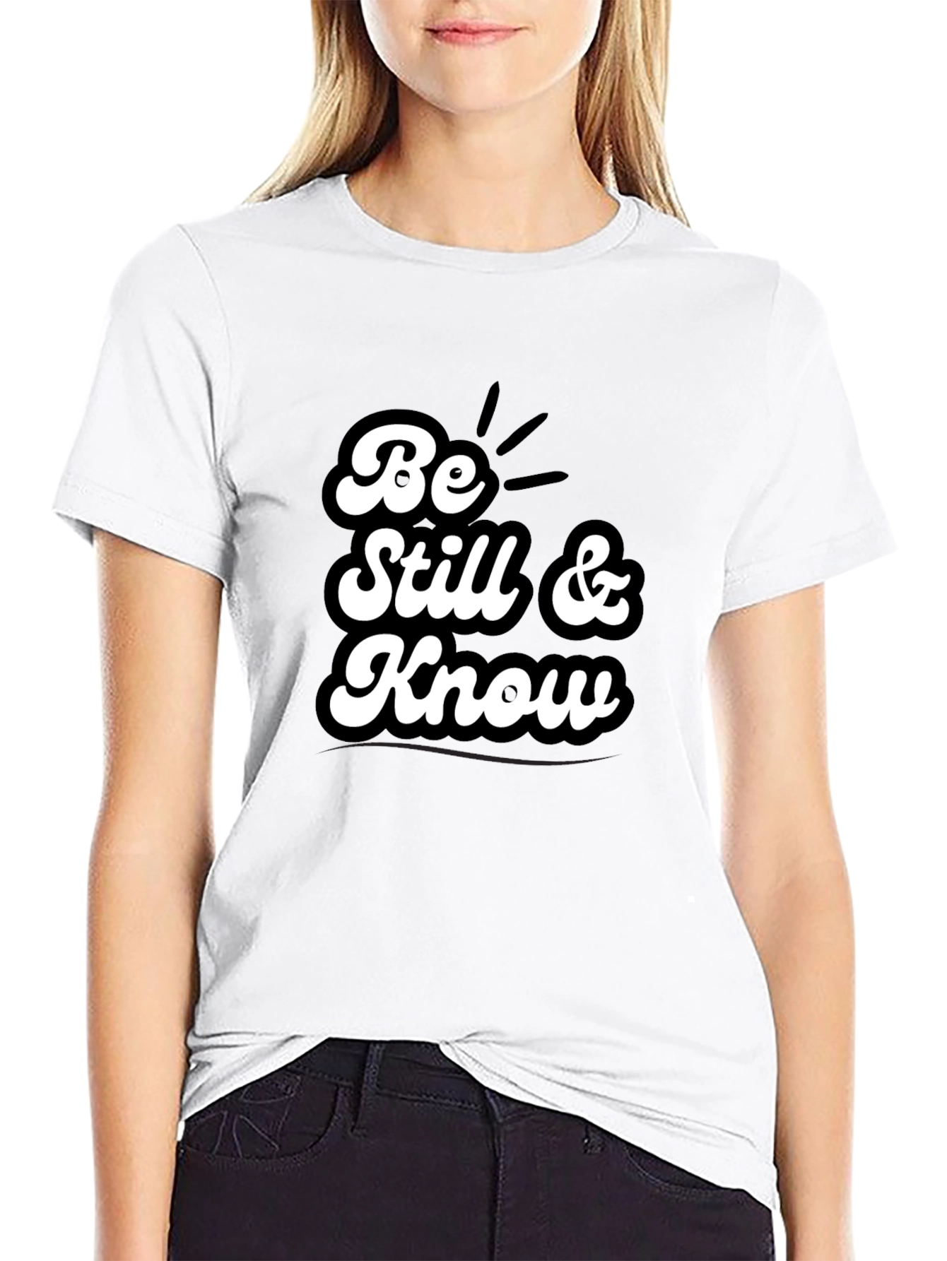 Be Still & Know T-Shirt - Black Graphic Tee