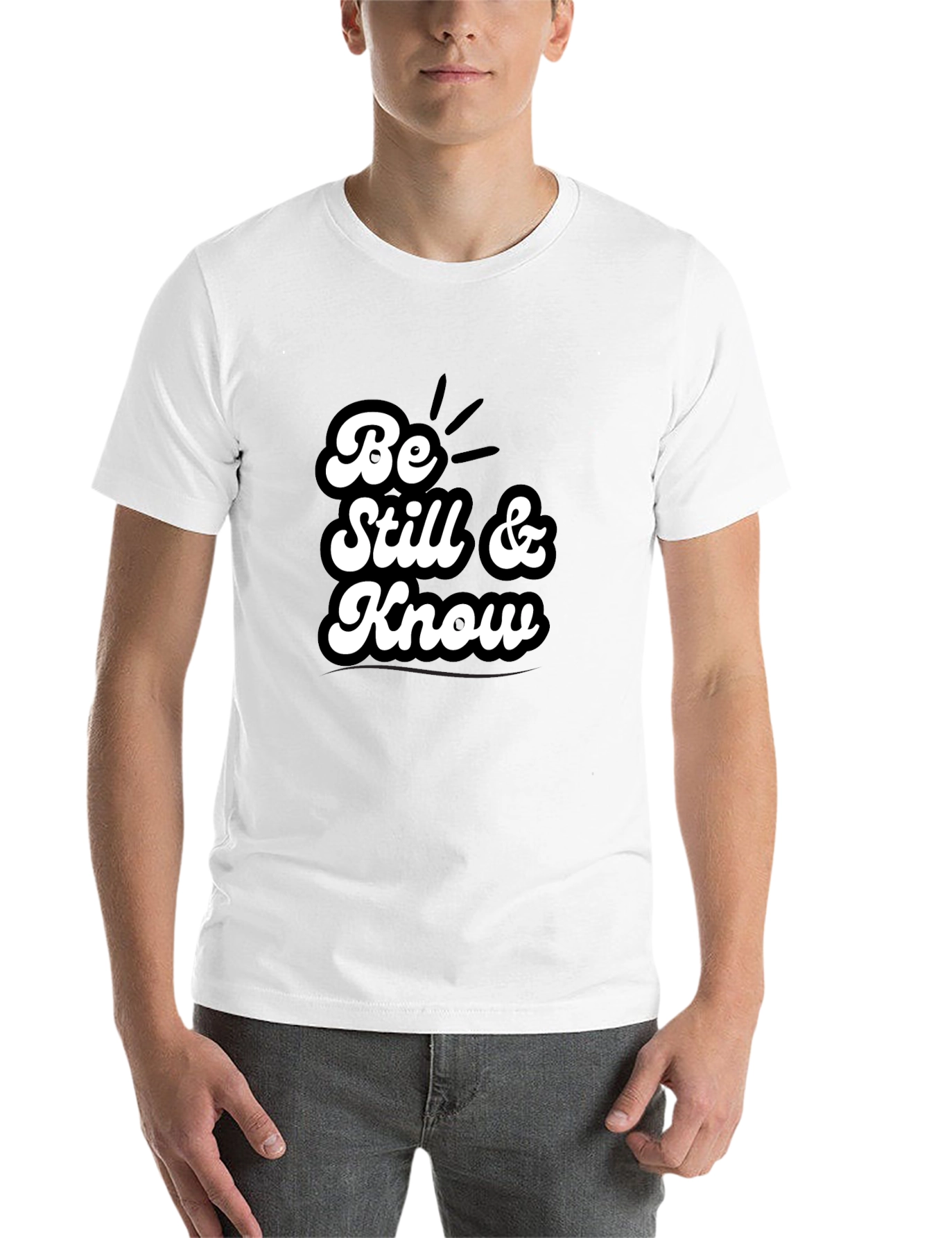 Be Still & Know T-Shirt - Black Graphic Tee