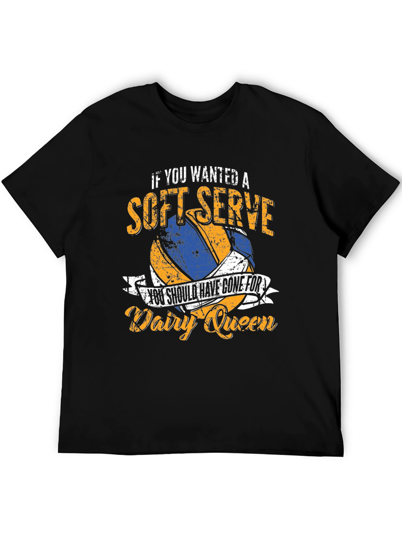 Soft Serve Volleyball T-Shirt - Dairy Queen Humor