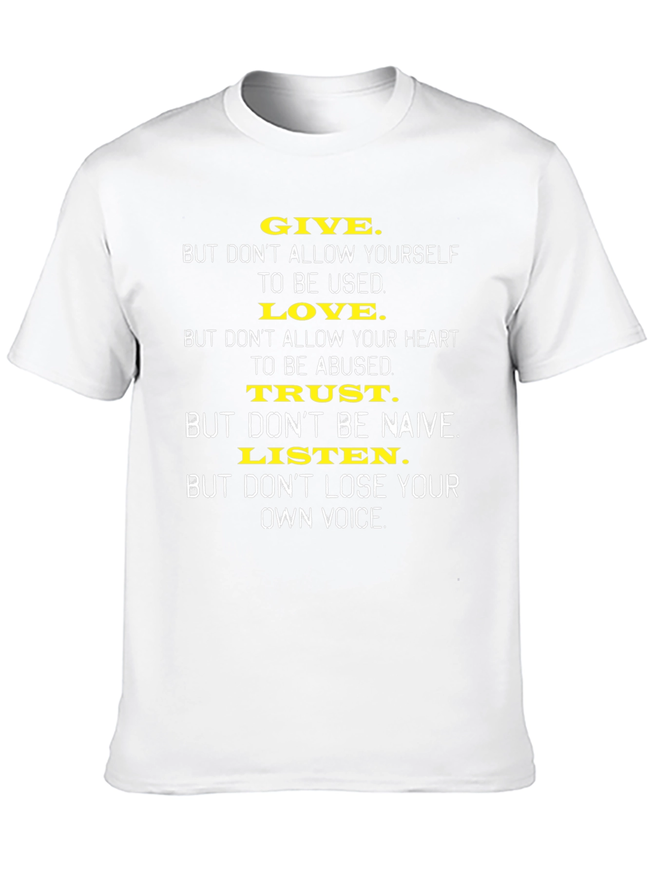 Inspirational Graphic Print T-Shirt