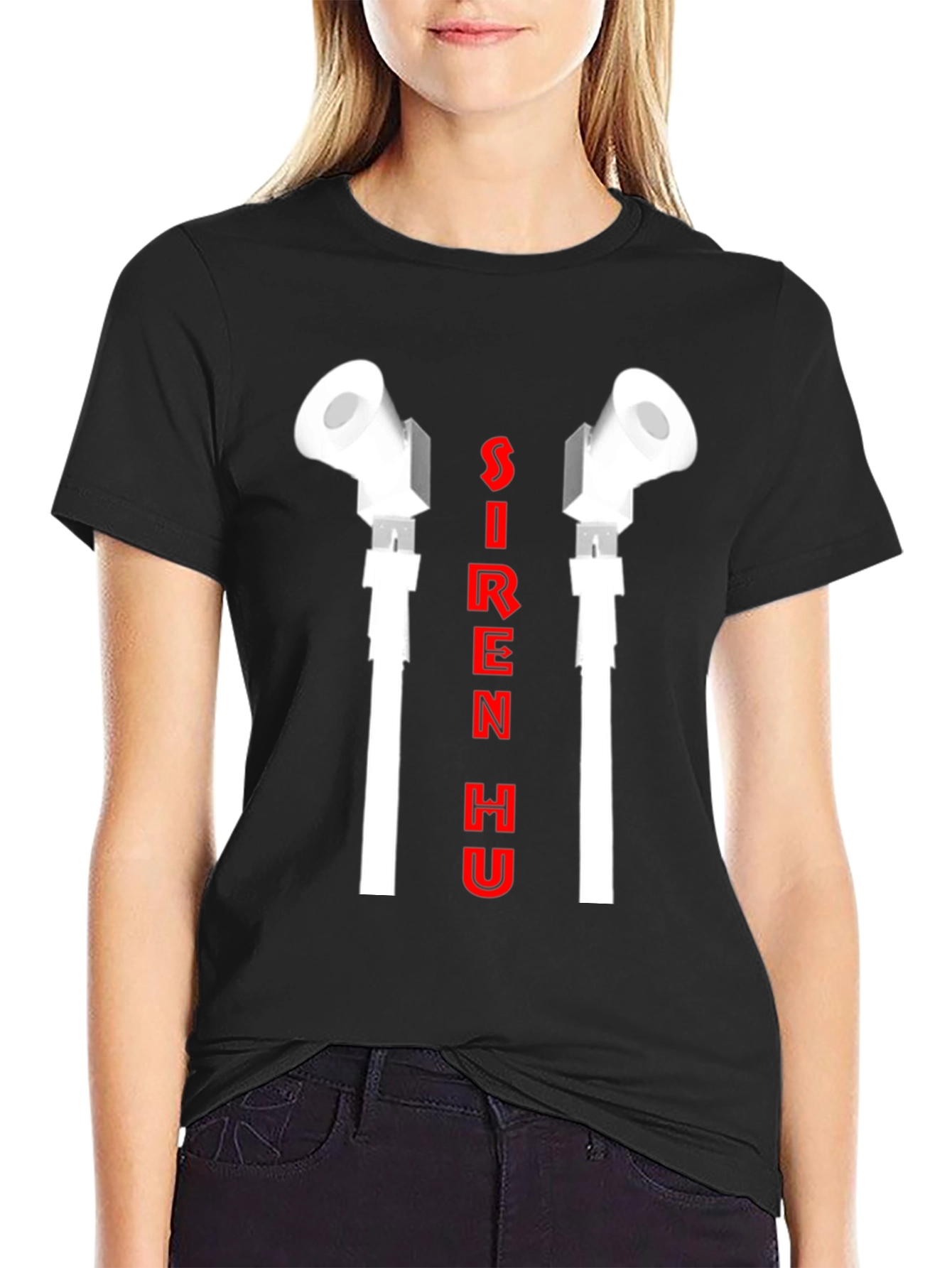 Siren Head T-Shirt - Black Graphic Tee