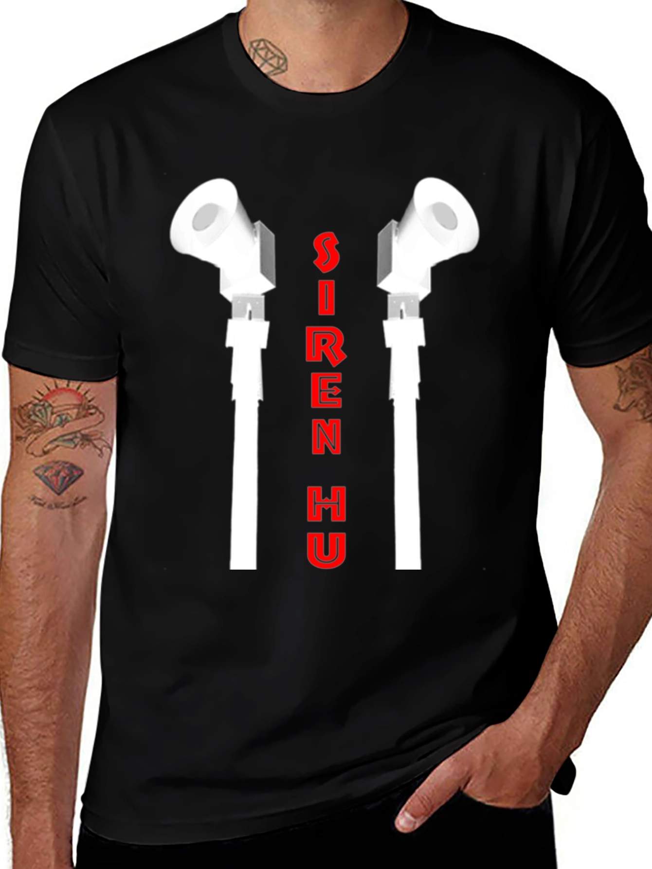 Siren Head T-Shirt - Black Graphic Tee