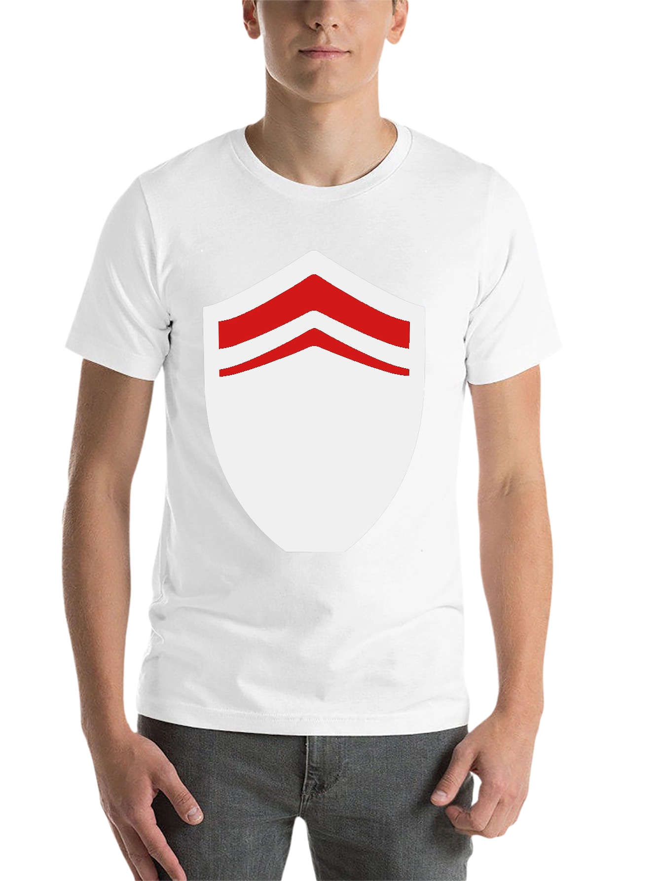 Shield Graphic Tee - Stylish Black Cotton Blend