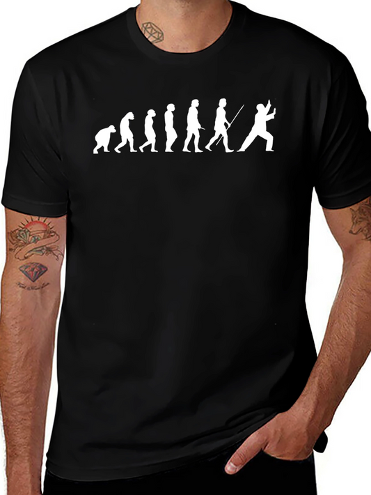 Fencing Evolution T-Shirt - Black