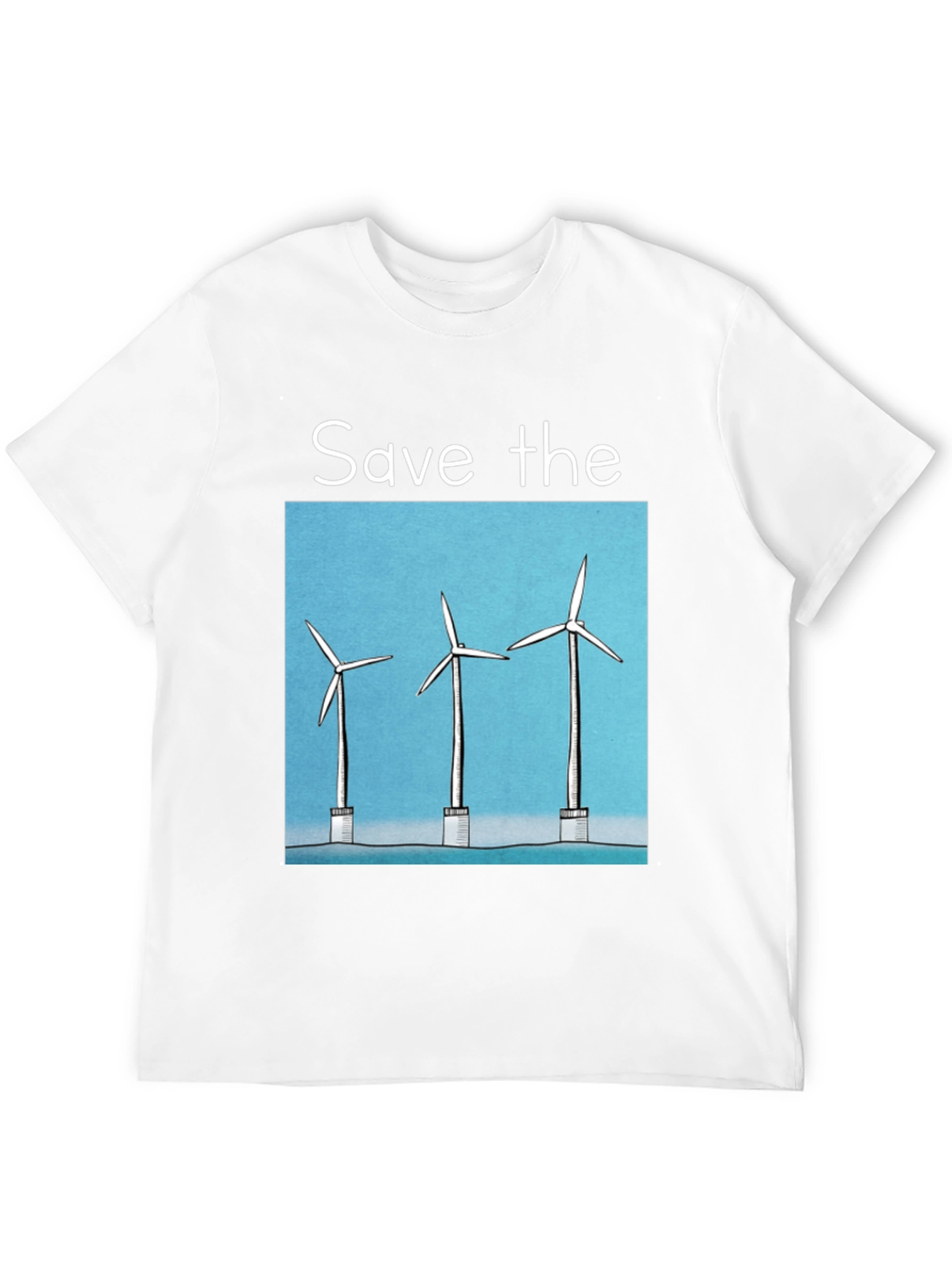 Save The Windmills Black T-Shirt