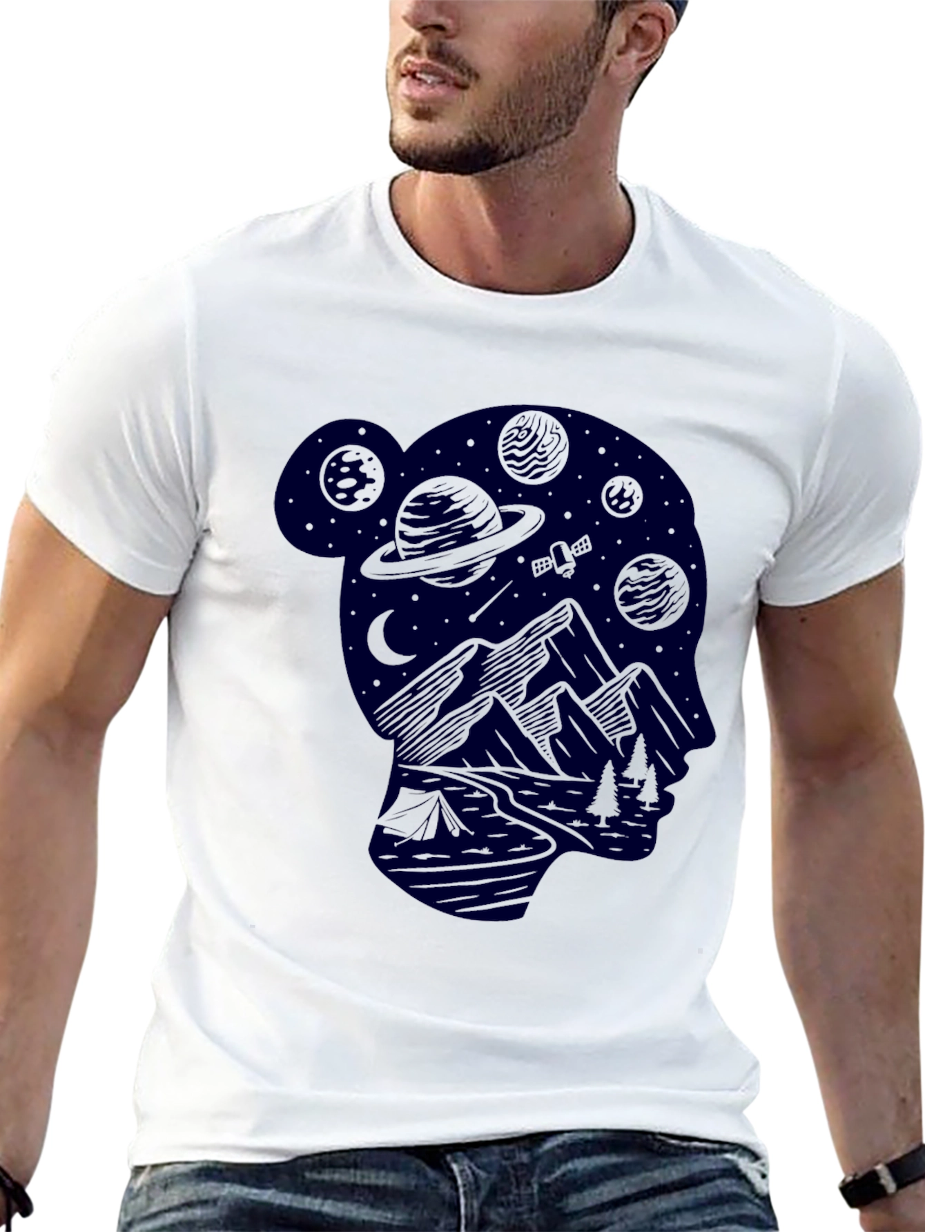 Cosmic Camper Graphic T-Shirt - Unisex Black Tee
