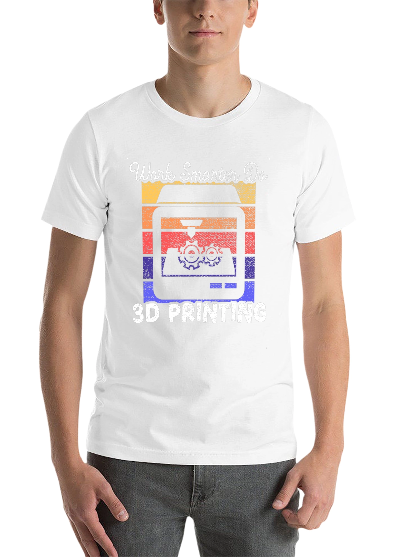 Work Smarter 3D Printing T-Shirt