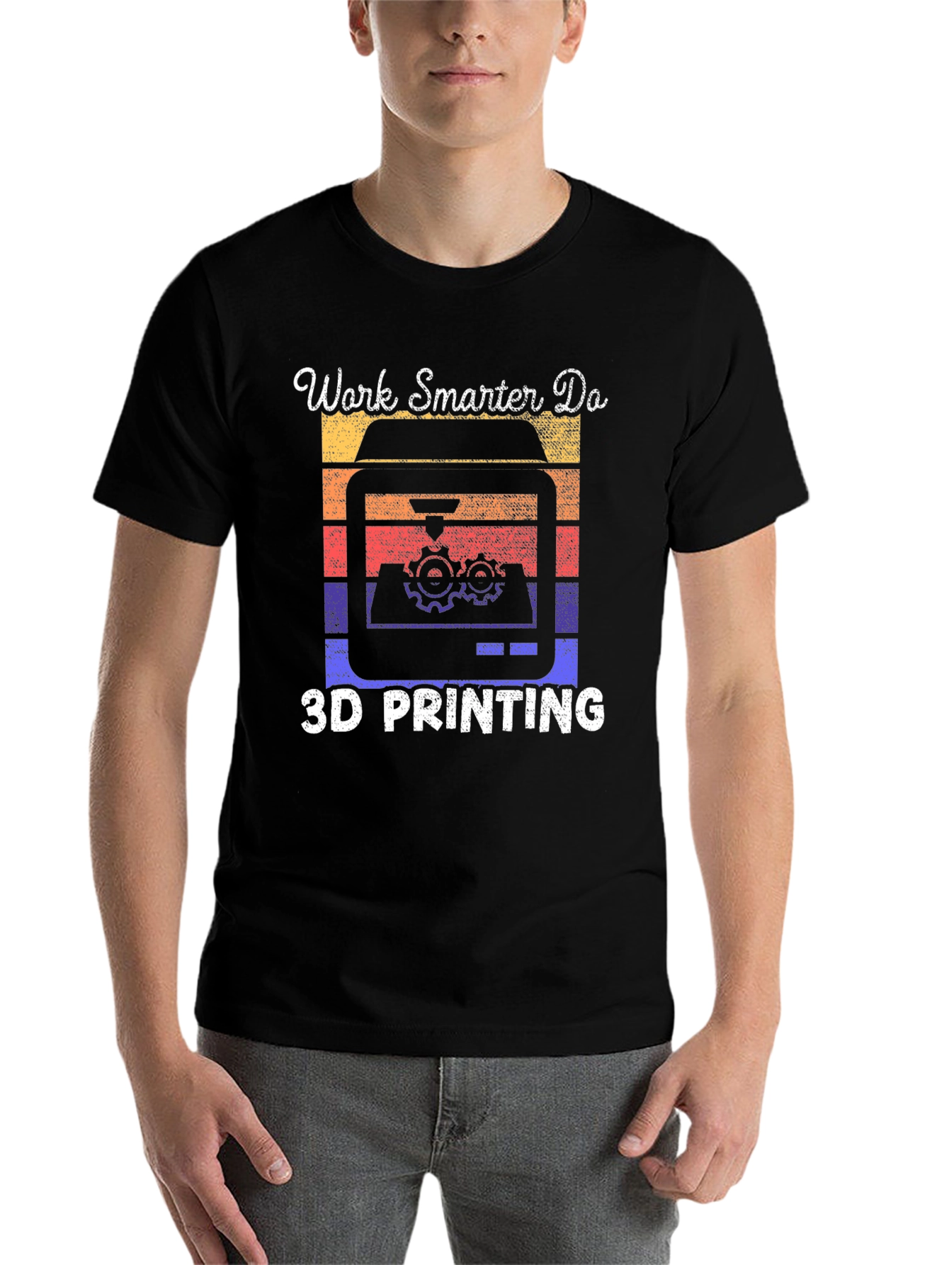 Work Smarter 3D Printing T-Shirt