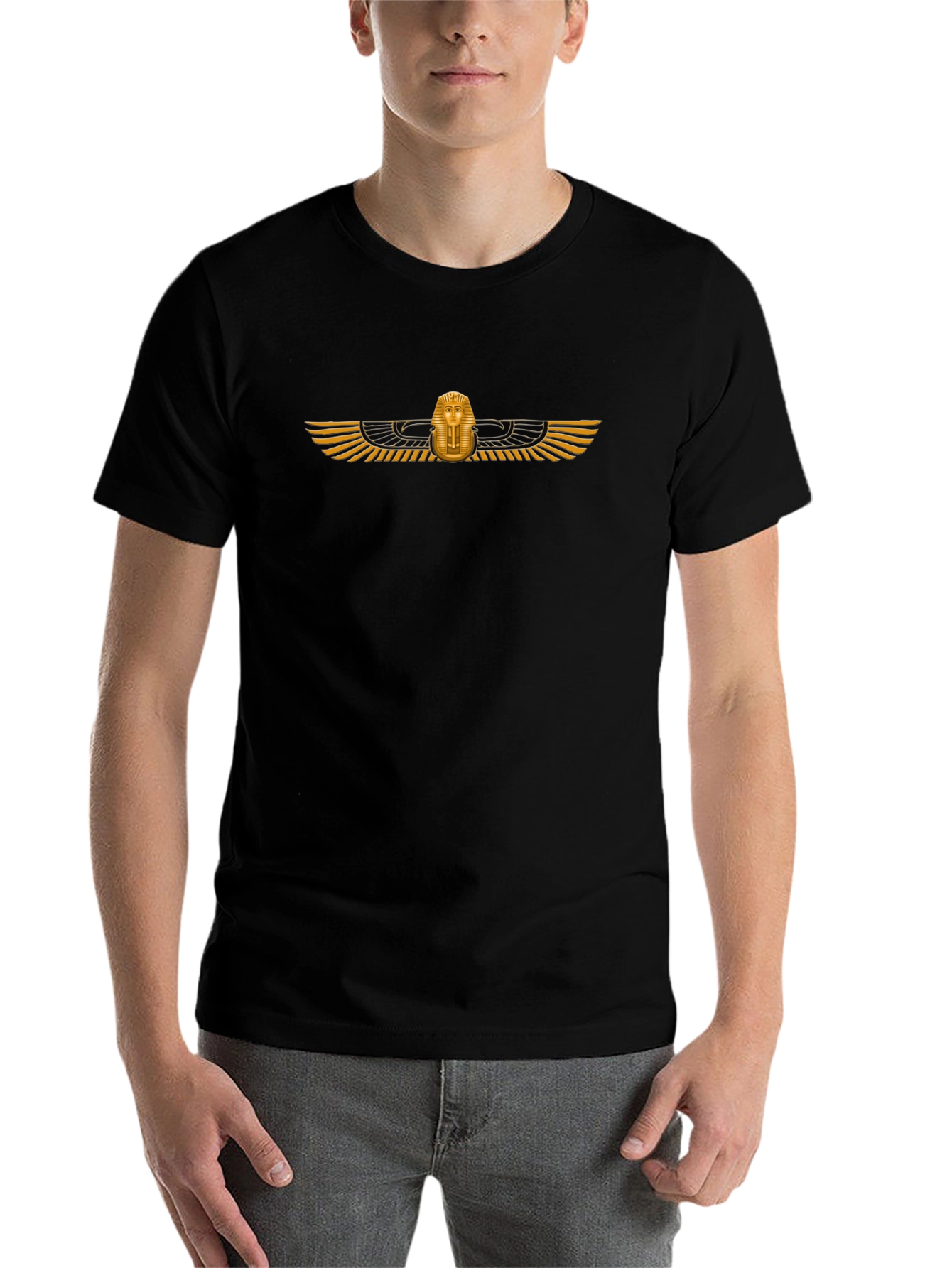 Egyptian Pharaoh Graphic Black T-Shirt