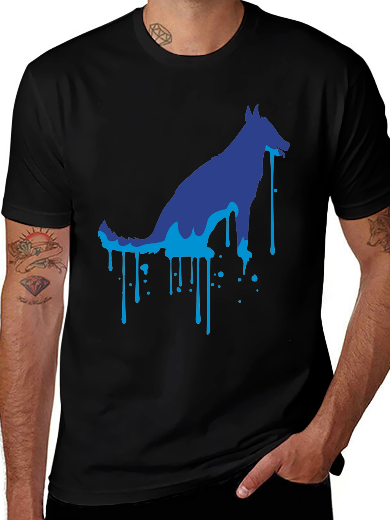 Cool Dog Graphic Tee - Black Unisex T-Shirt