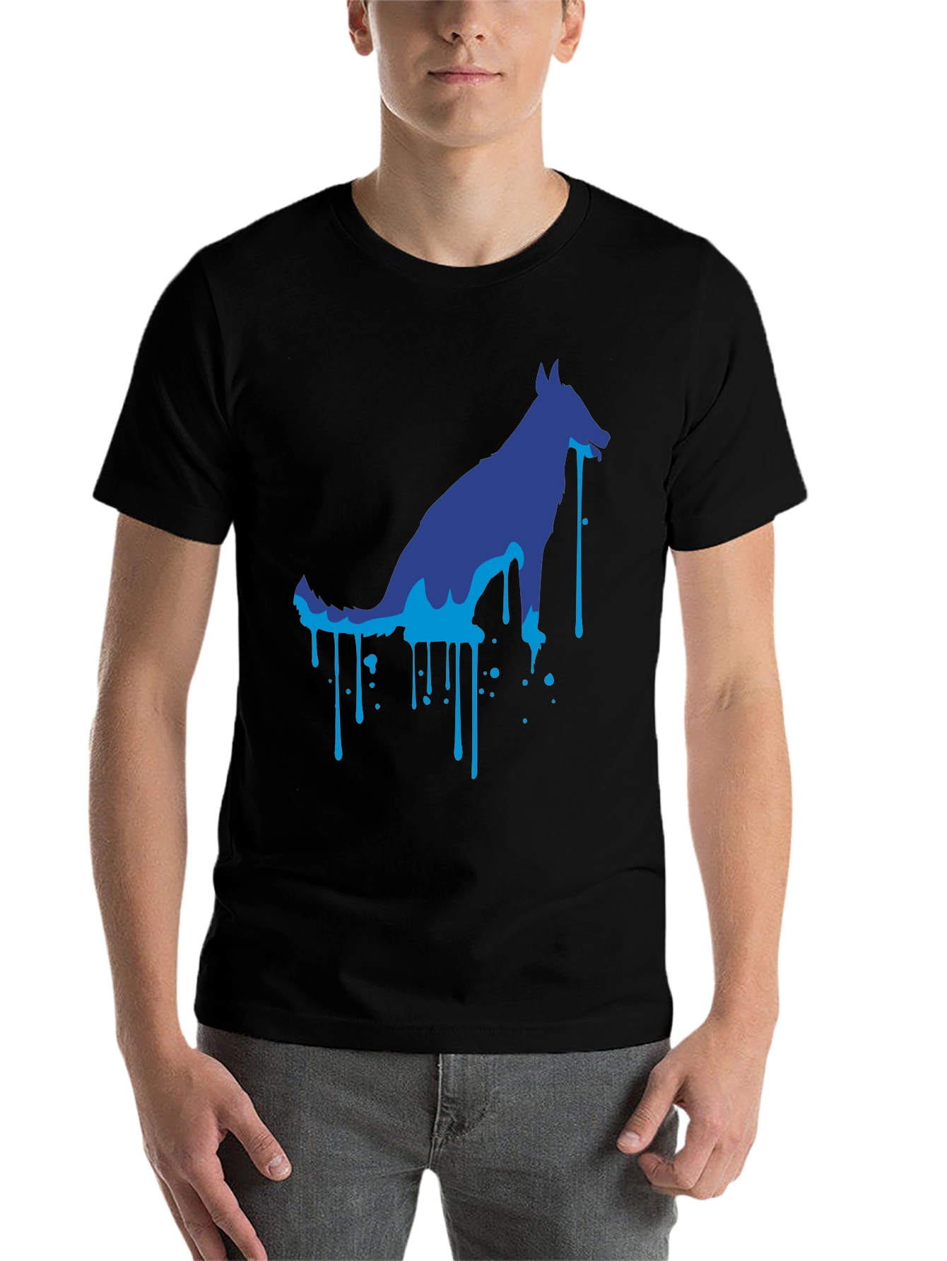Cool Dog Graphic Tee - Black Unisex T-Shirt