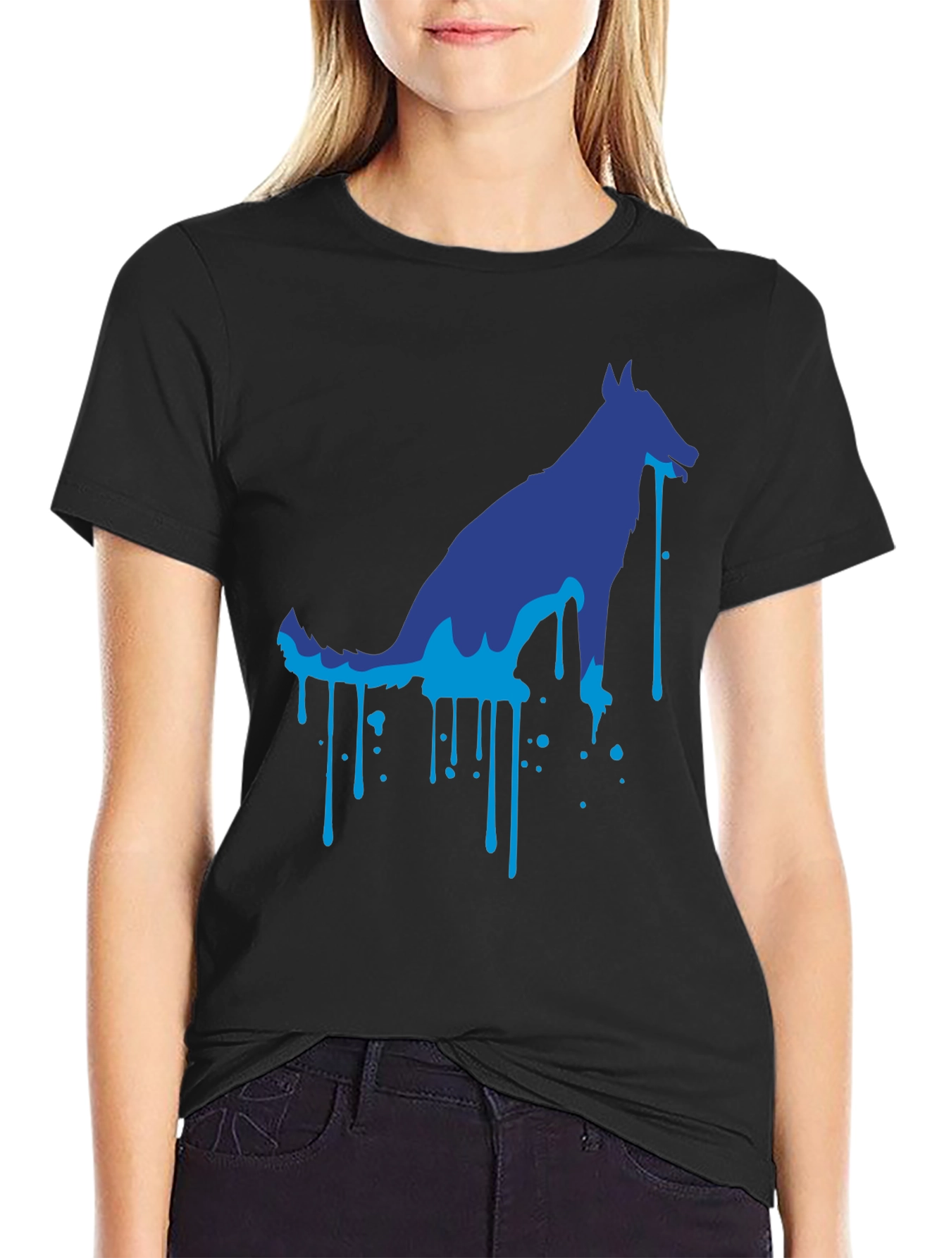 Cool Dog Graphic Tee - Black Unisex T-Shirt