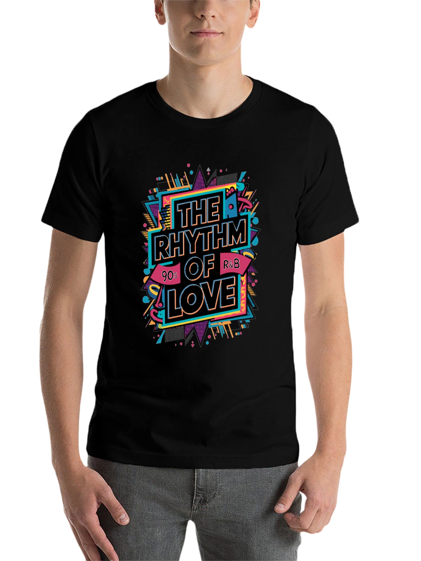 The Rhythm of Love T-Shirt - 90s R&B Style