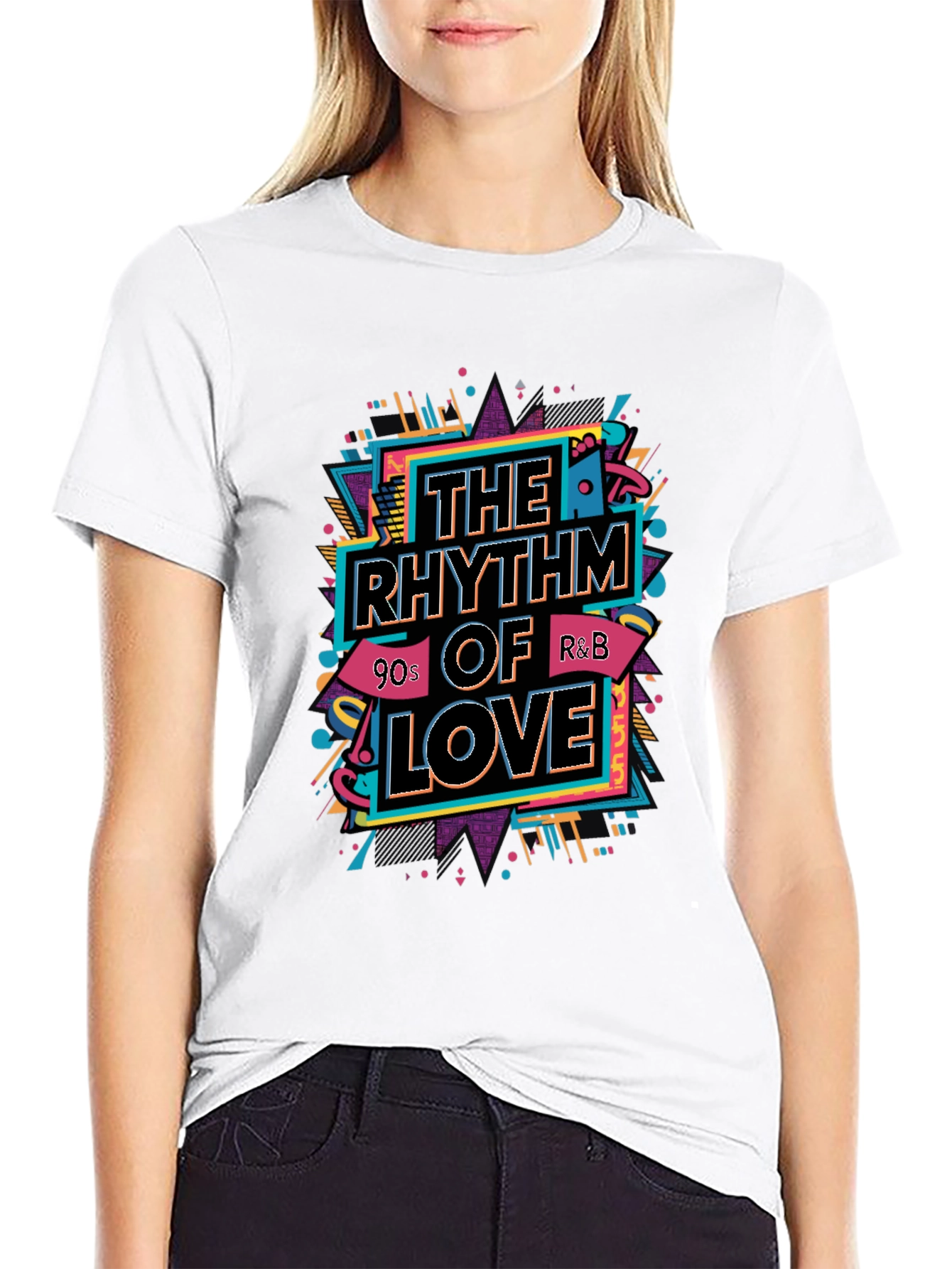 The Rhythm of Love T-Shirt - 90s R&B Style