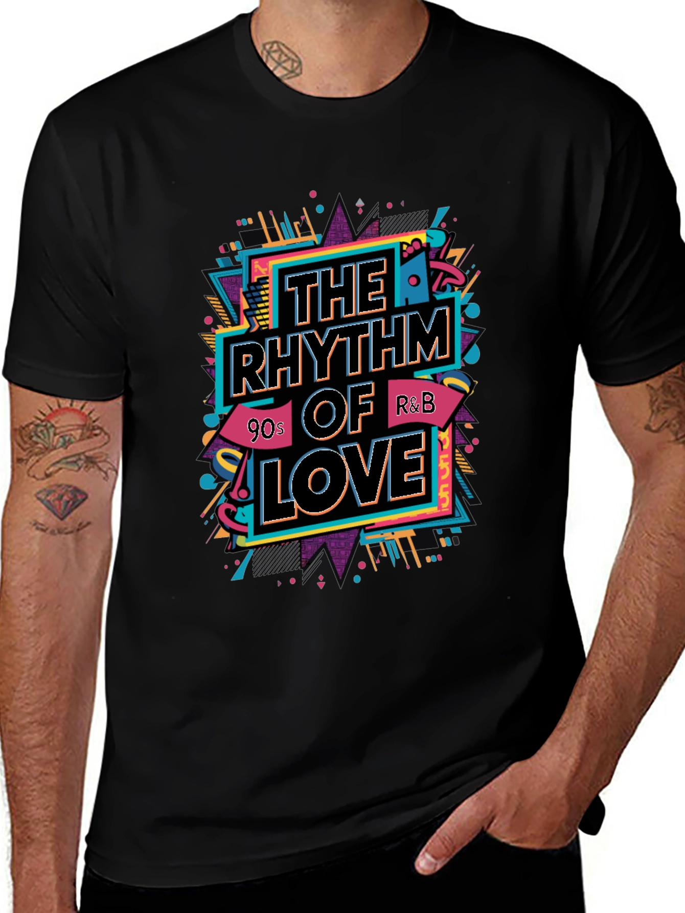 The Rhythm of Love T-Shirt - 90s R&B Style