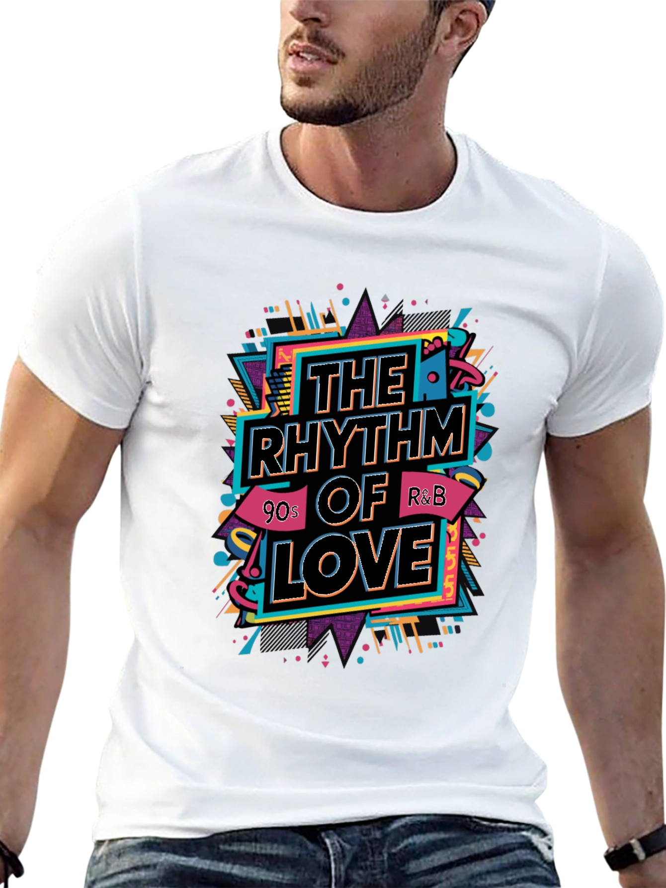 The Rhythm of Love T-Shirt - 90s R&B Style