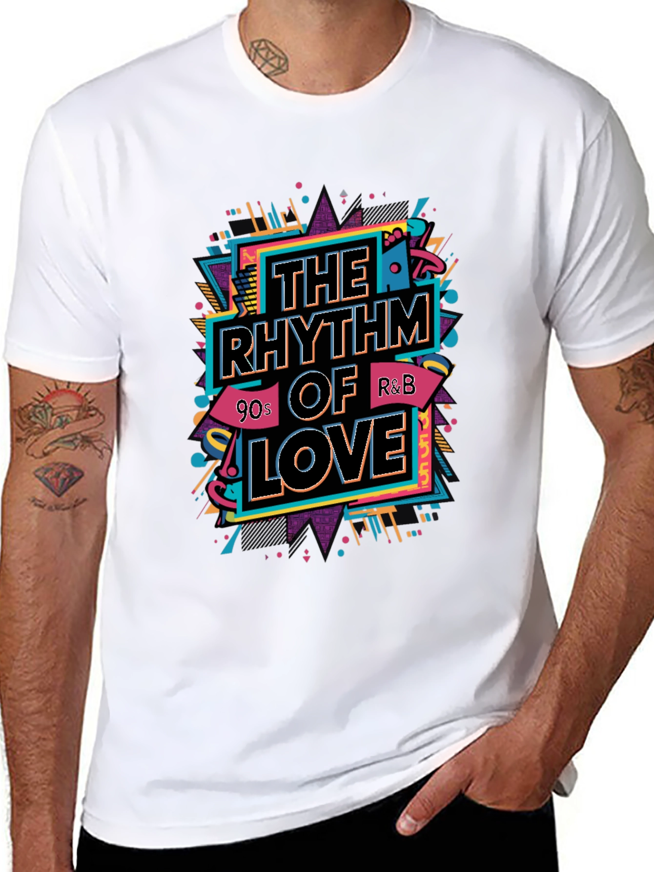 The Rhythm of Love T-Shirt - 90s R&B Style