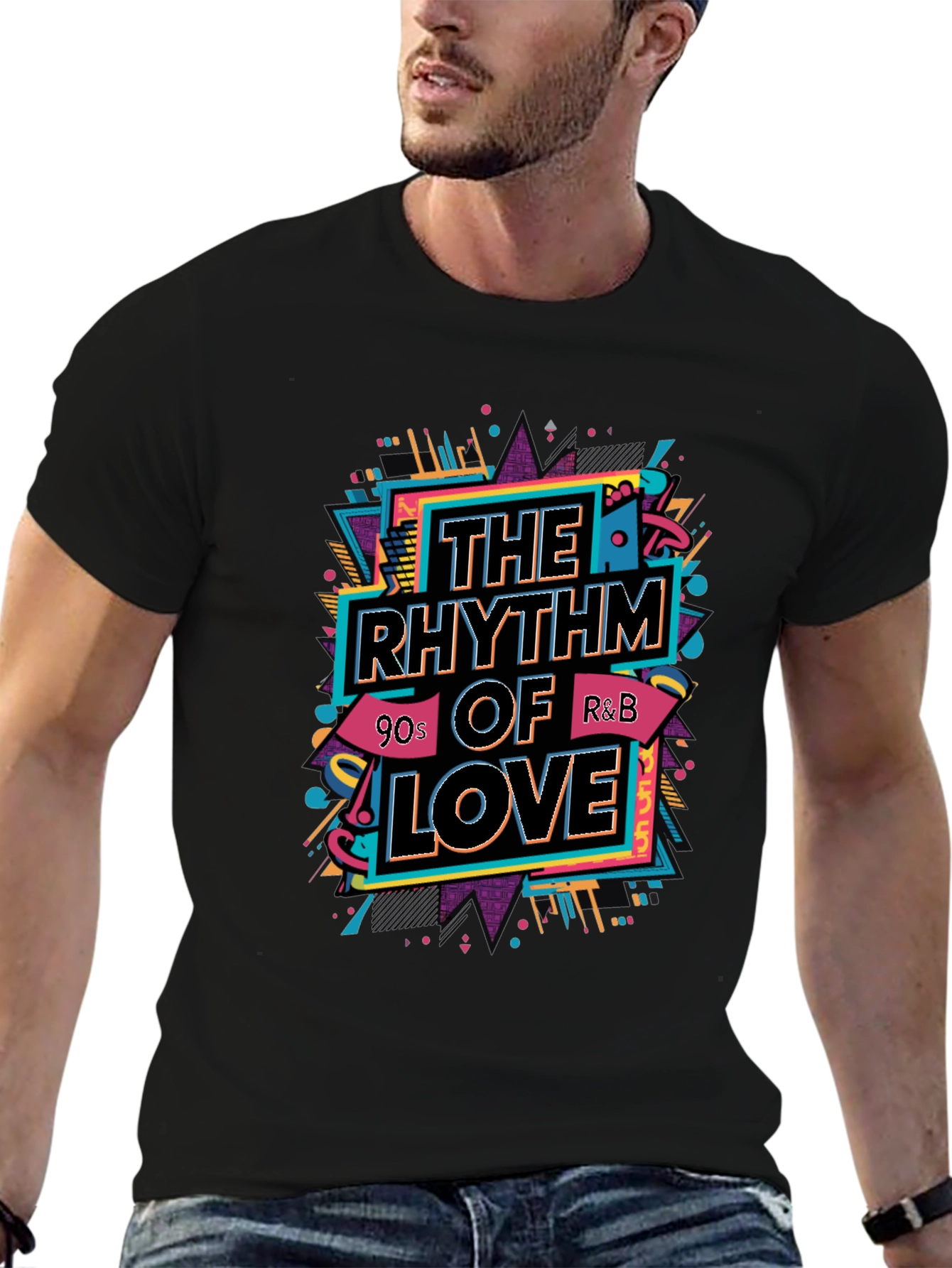 The Rhythm of Love T-Shirt - 90s R&B Style