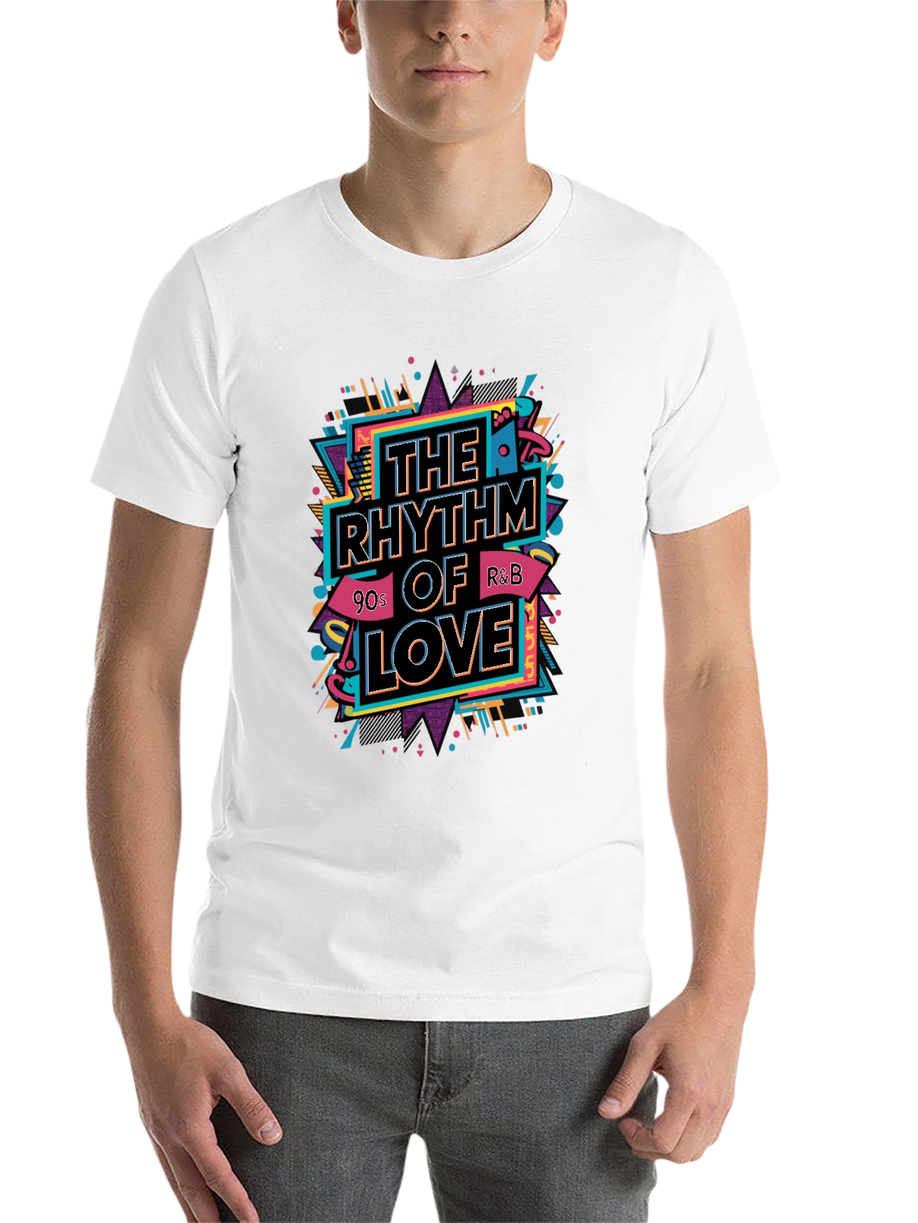 The Rhythm of Love T-Shirt - 90s R&B Style