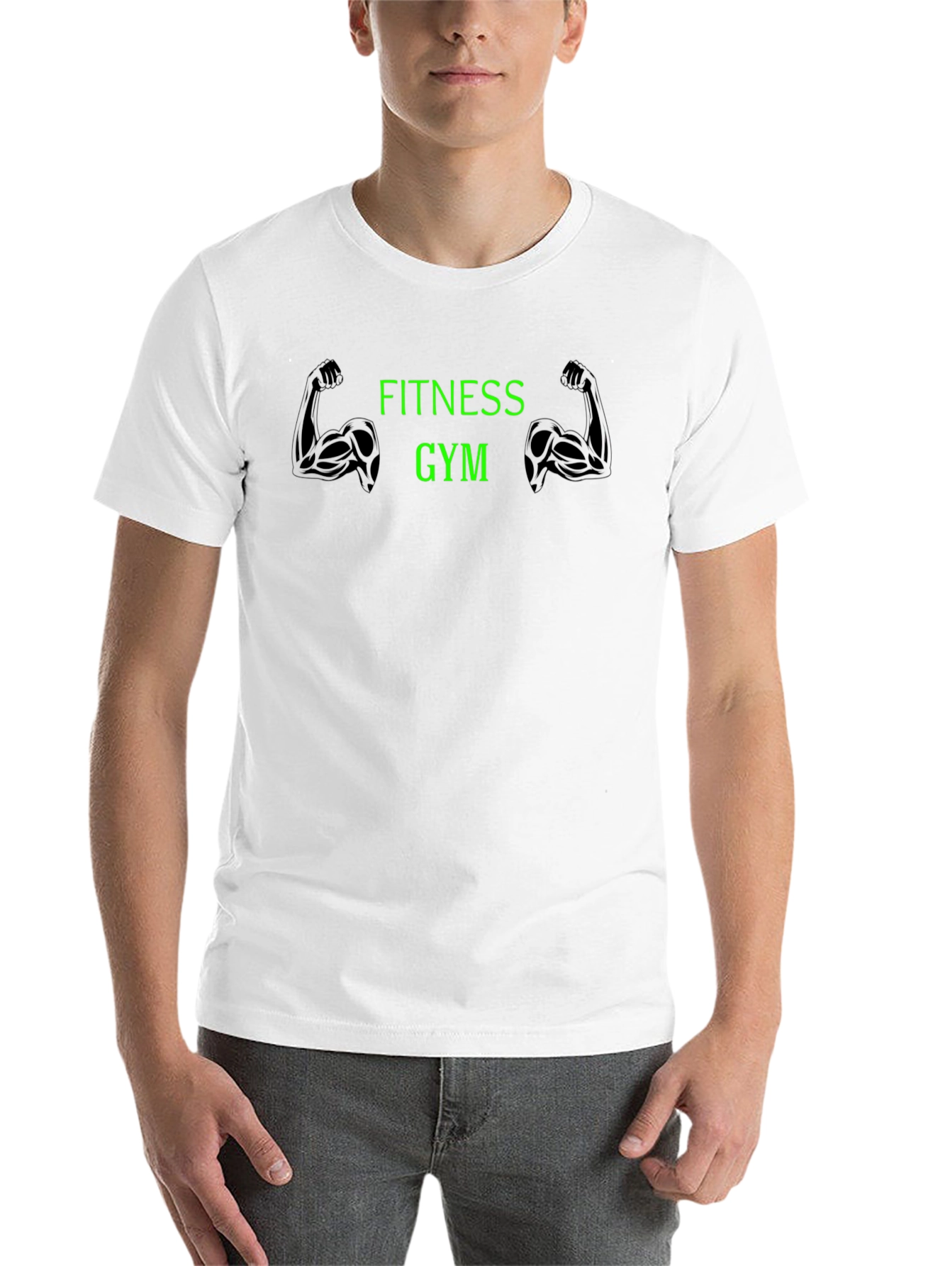 Fitness Gym Graphic Black T-Shirt