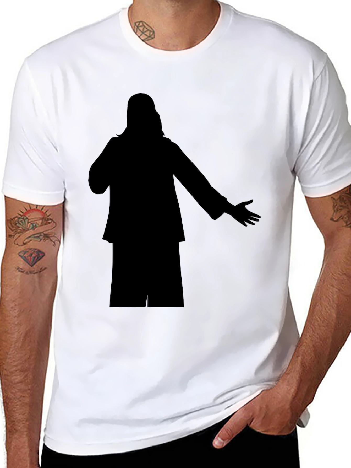 Silhouette Graphic Black T-Shirt