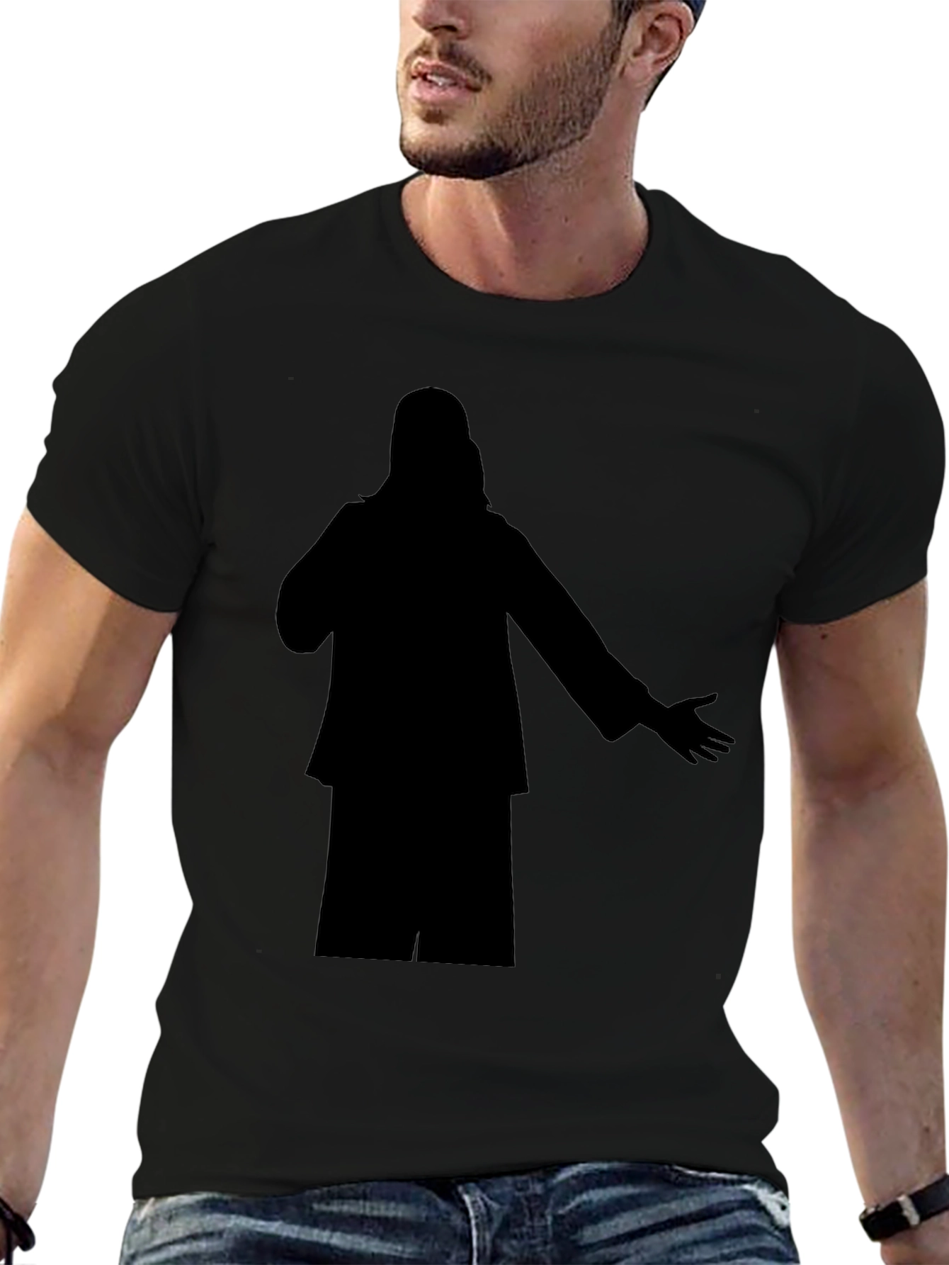 Silhouette Graphic Black T-Shirt
