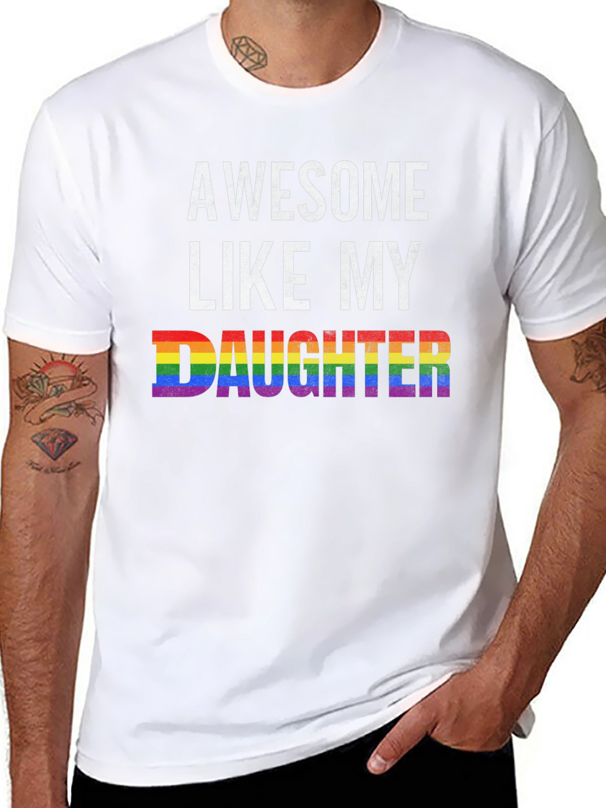 Awesome Like My Daughter Pride T-Shirt