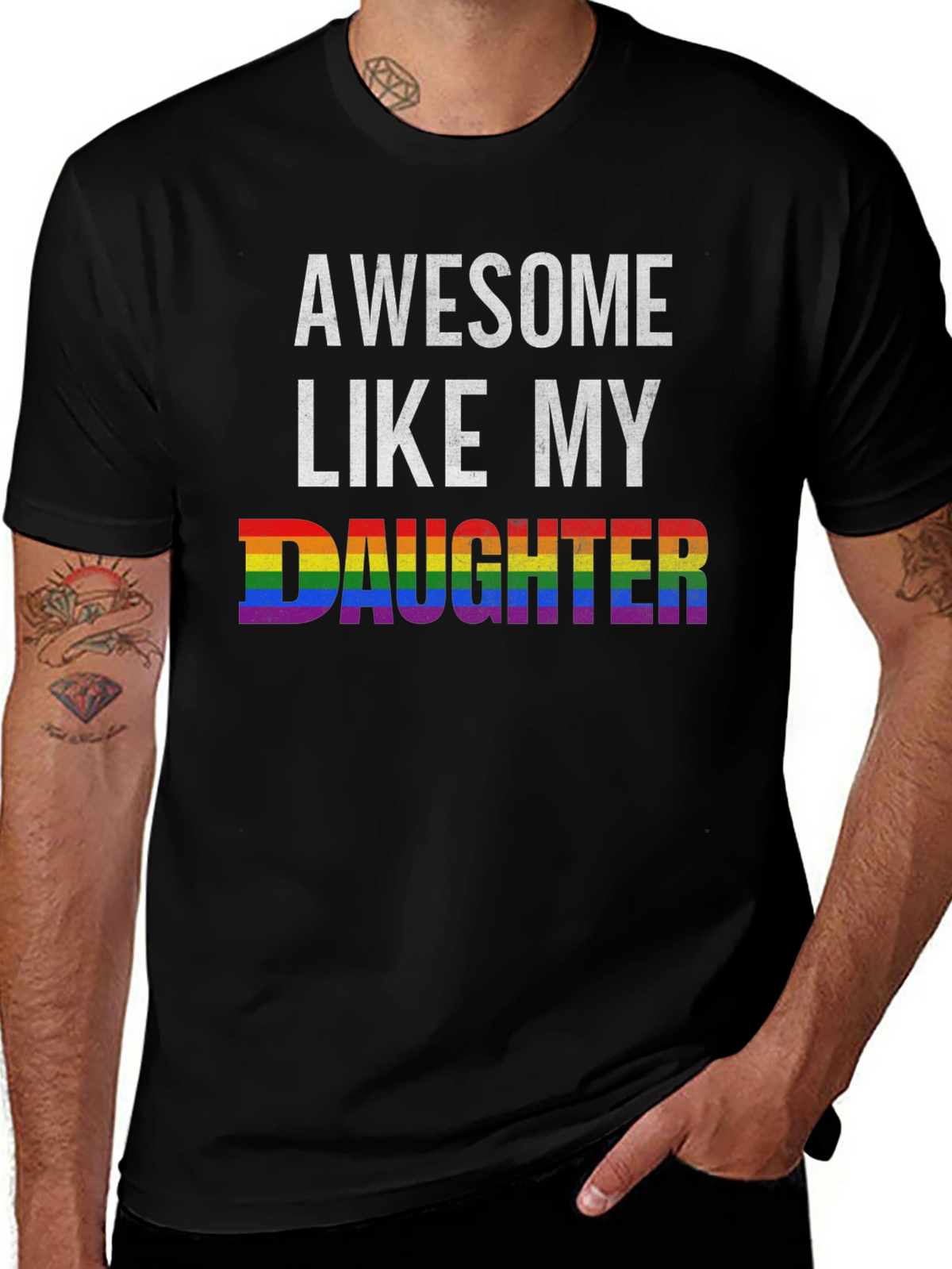 Awesome Like My Daughter Pride T-Shirt