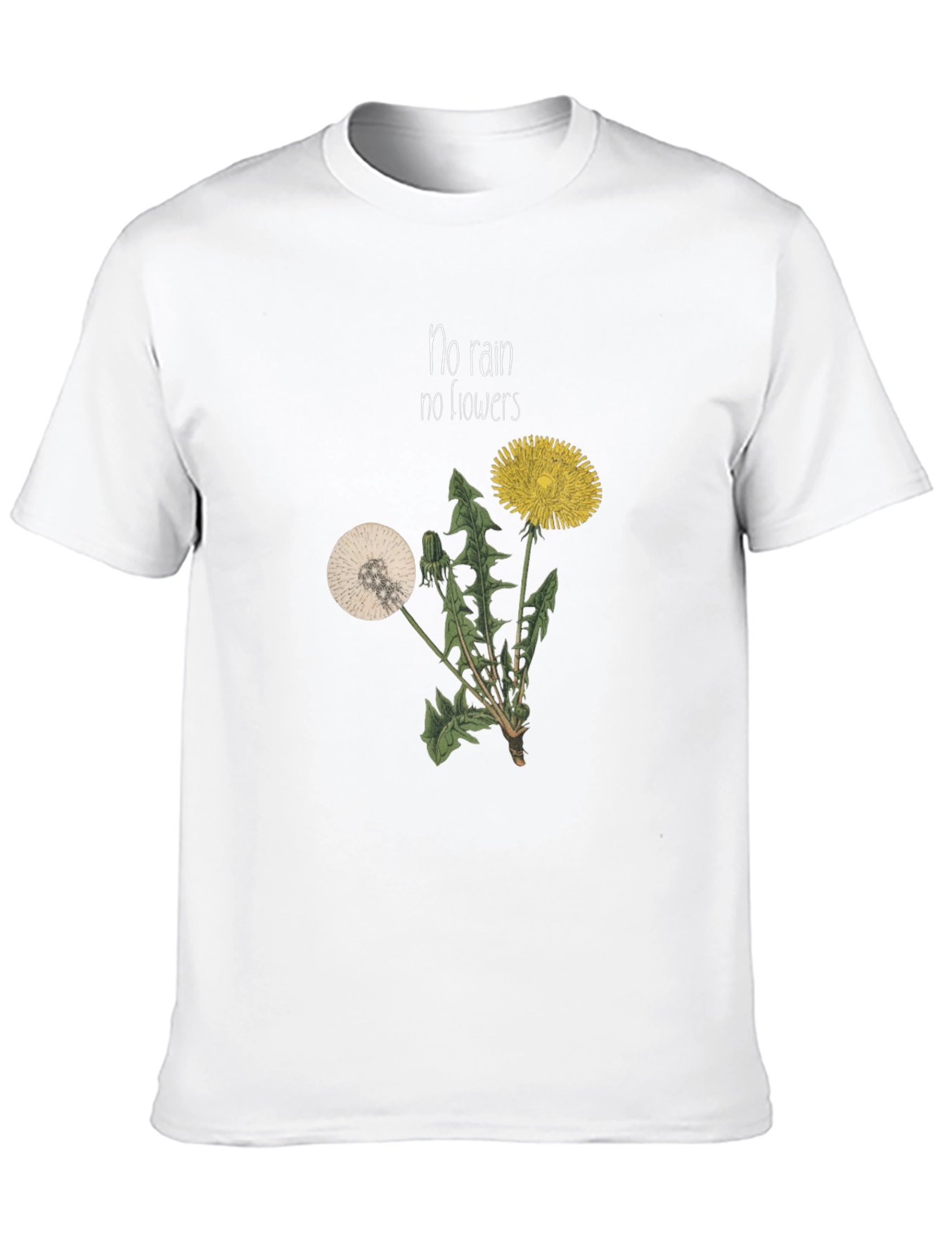No Rain No Flowers Graphic T-Shirt - Black