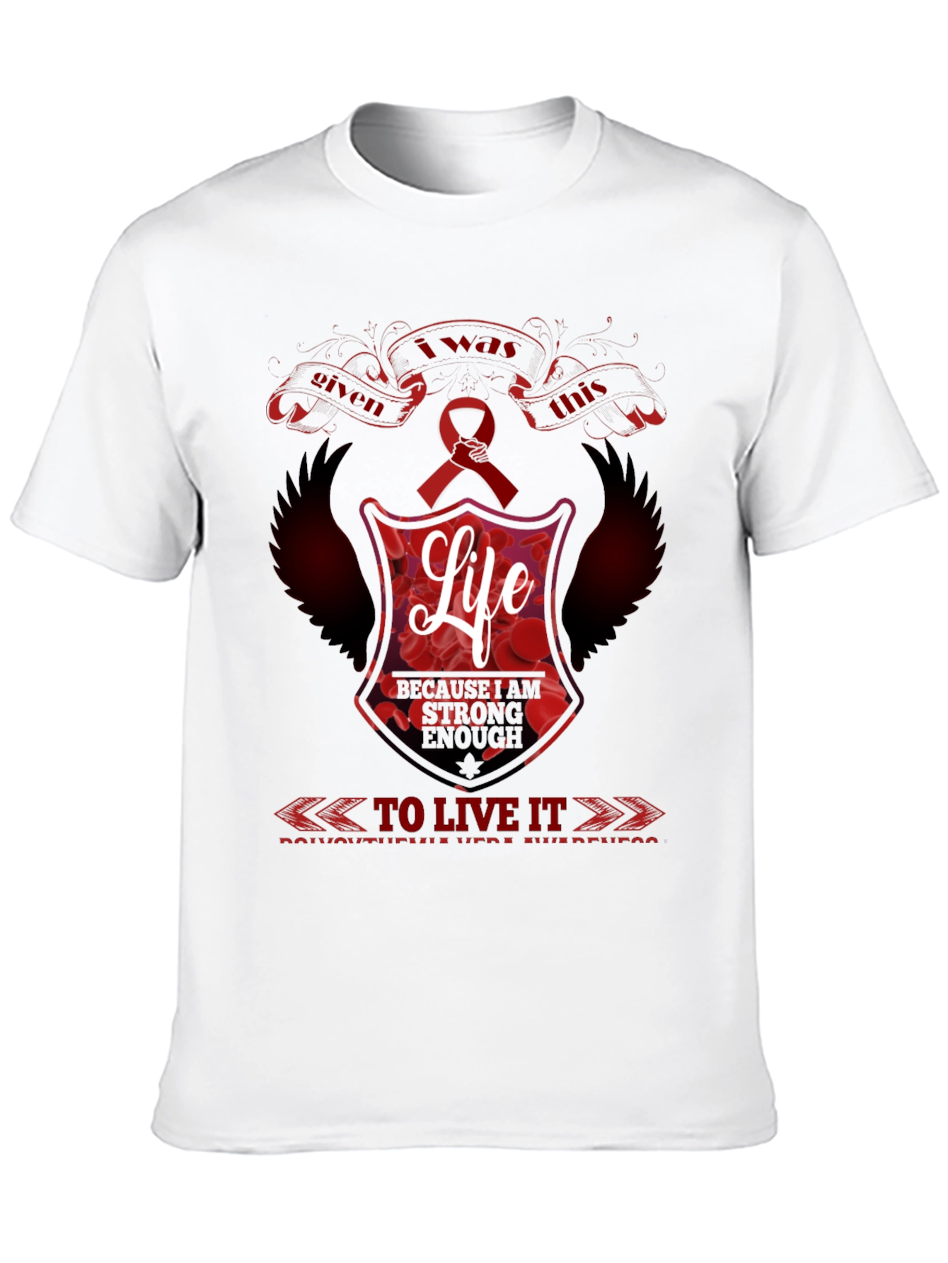 I was Given This Life Red Ribbon Awareness T-Shirt
