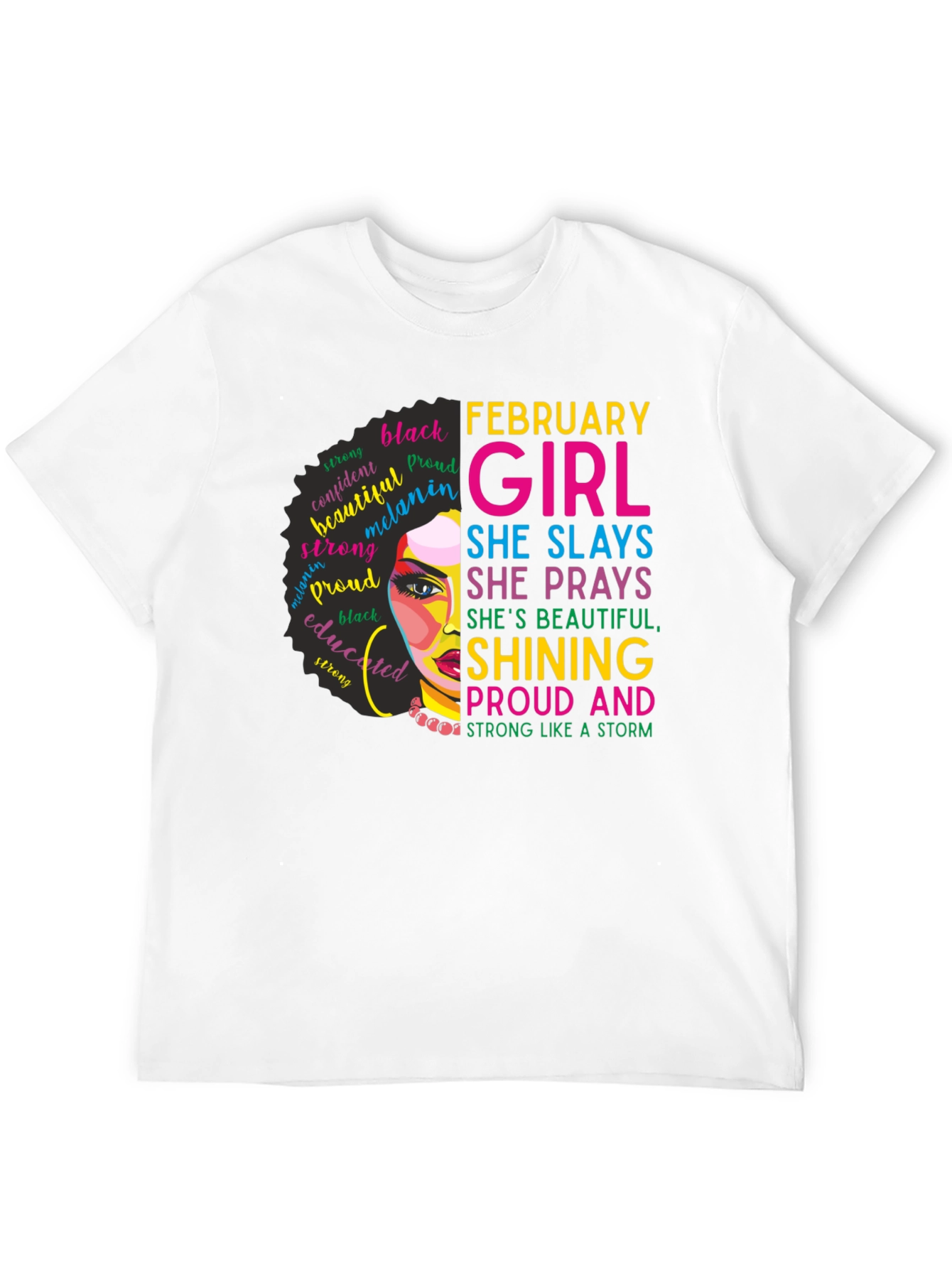February Girl Black Pride Graphic Tee