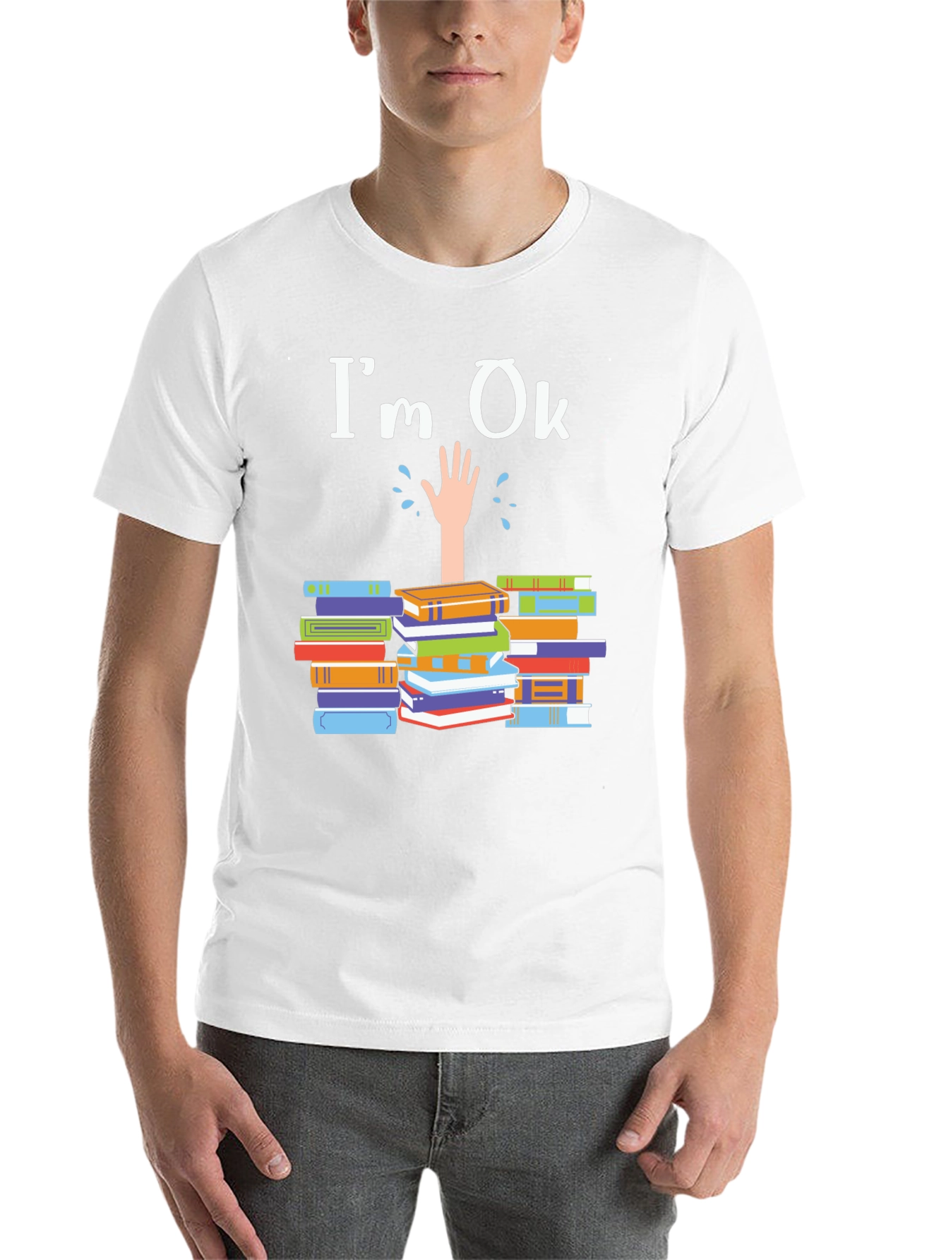 Im Ok Drowning in Books T-Shirt
