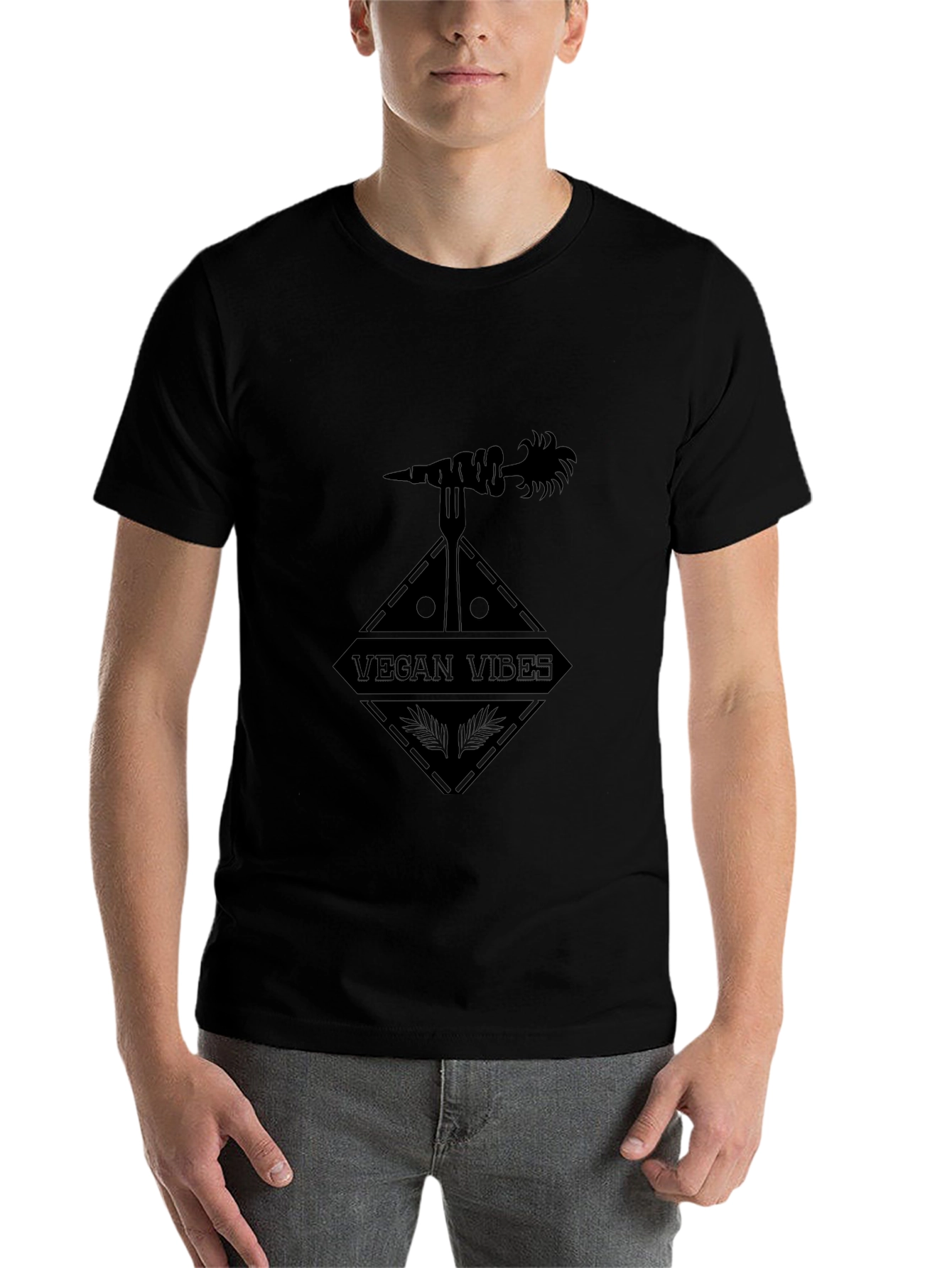 Vegan Vibes Black T-Shirt