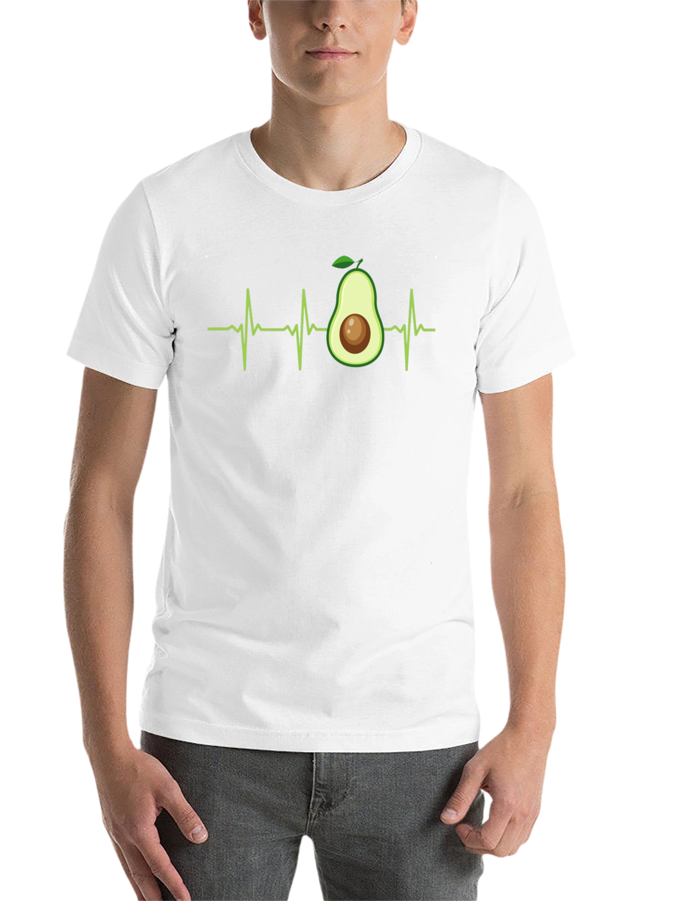 Avocado Heartbeat T-Shirt - Vegan Life