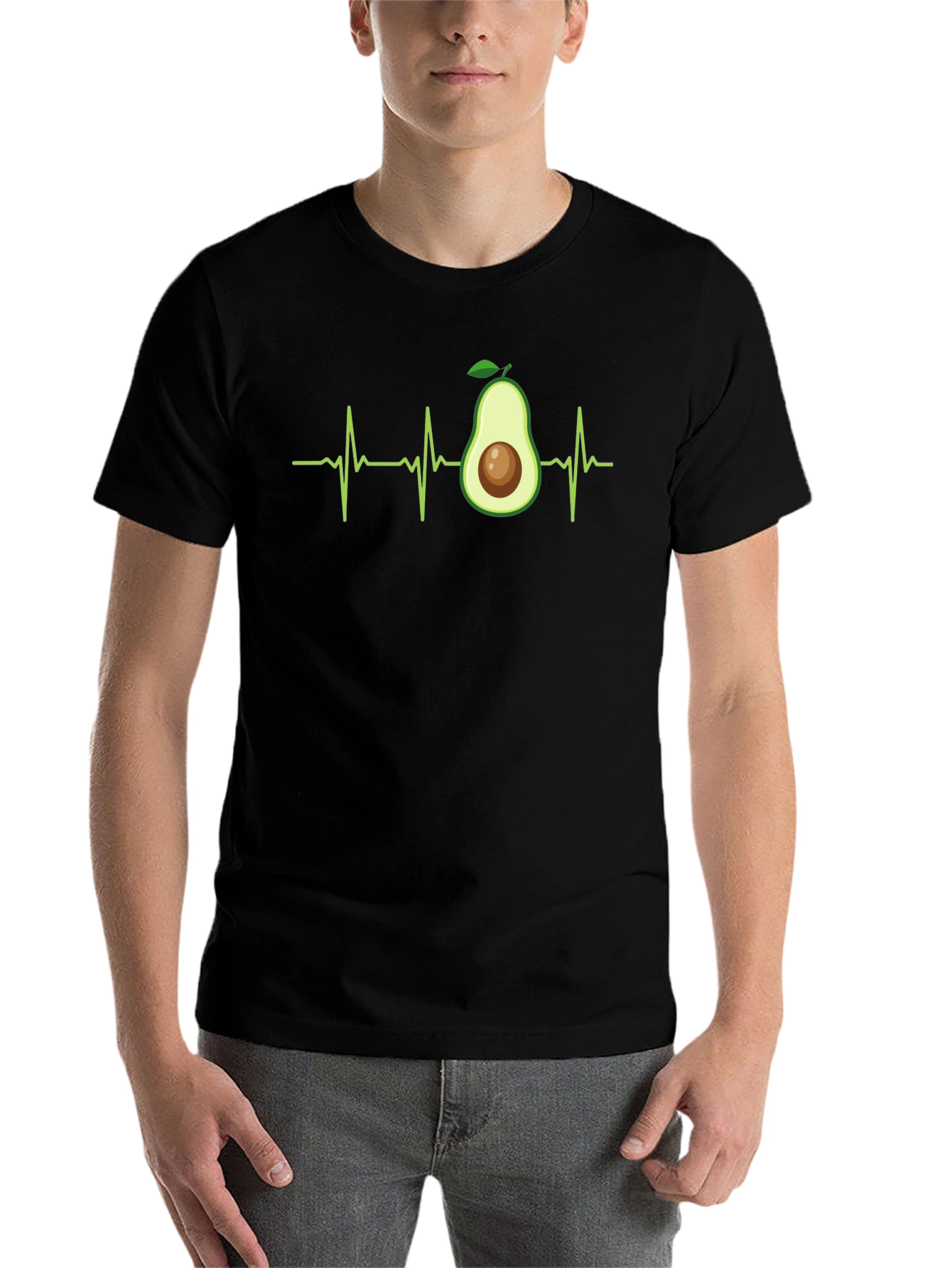Avocado Heartbeat T-Shirt - Vegan Life
