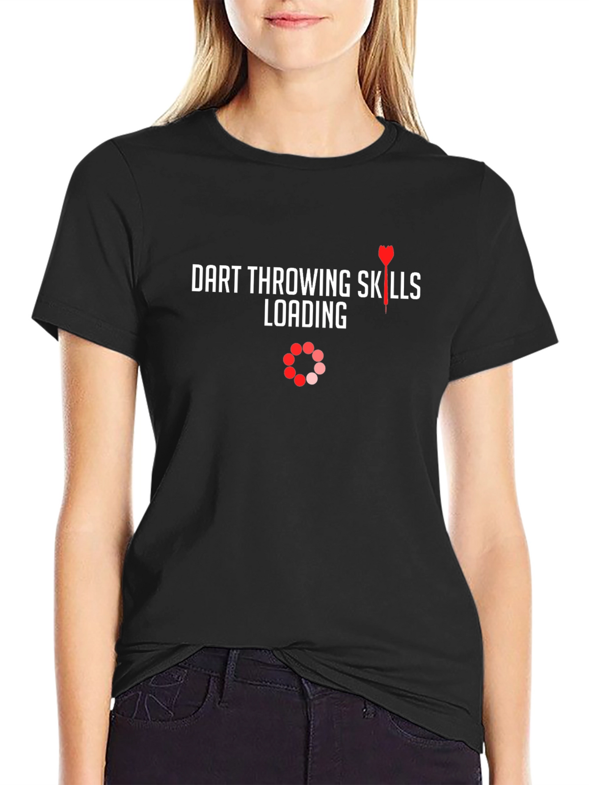 Dart Throwing Skills Loading T-Shirt - Black