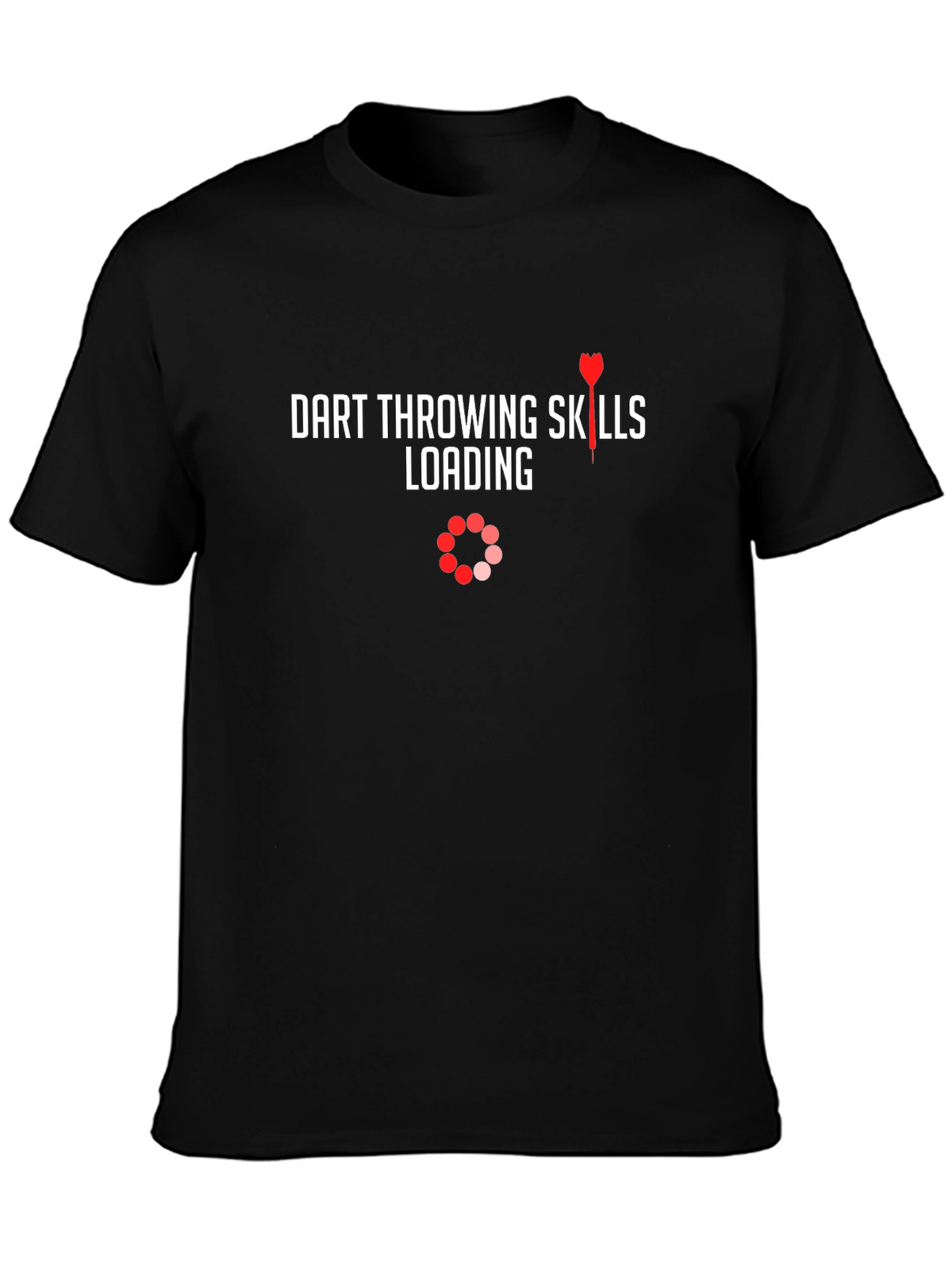 Dart Throwing Skills Loading T-Shirt - Black