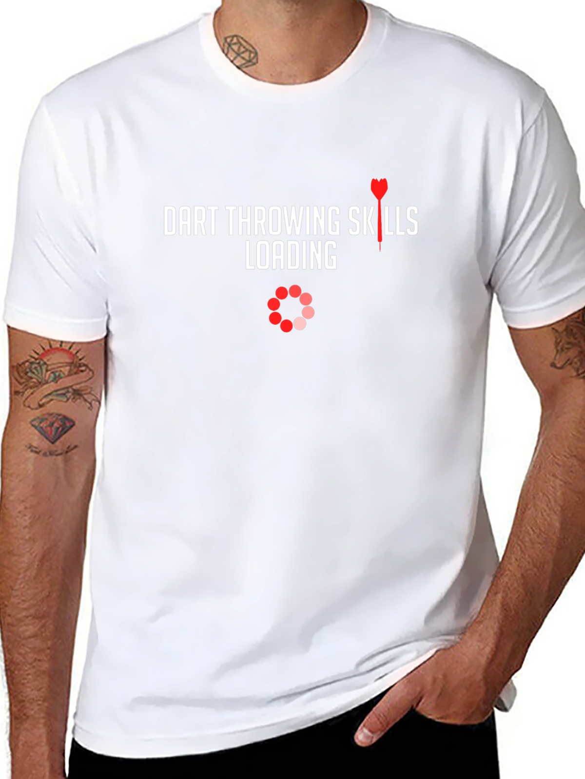 Dart Throwing Skills Loading T-Shirt - Black