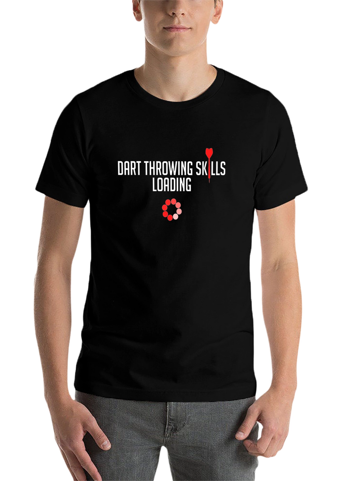 Dart Throwing Skills Loading T-Shirt - Black