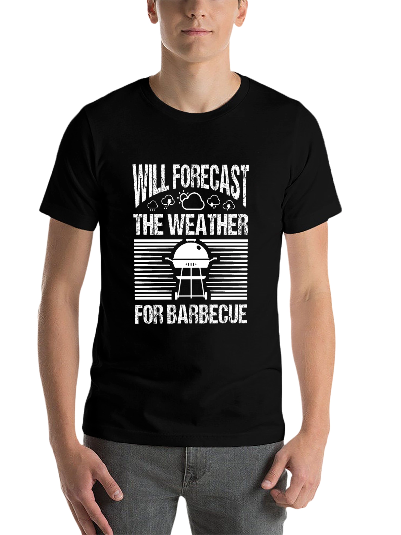 Funny BBQ Weather Forecast T-Shirt