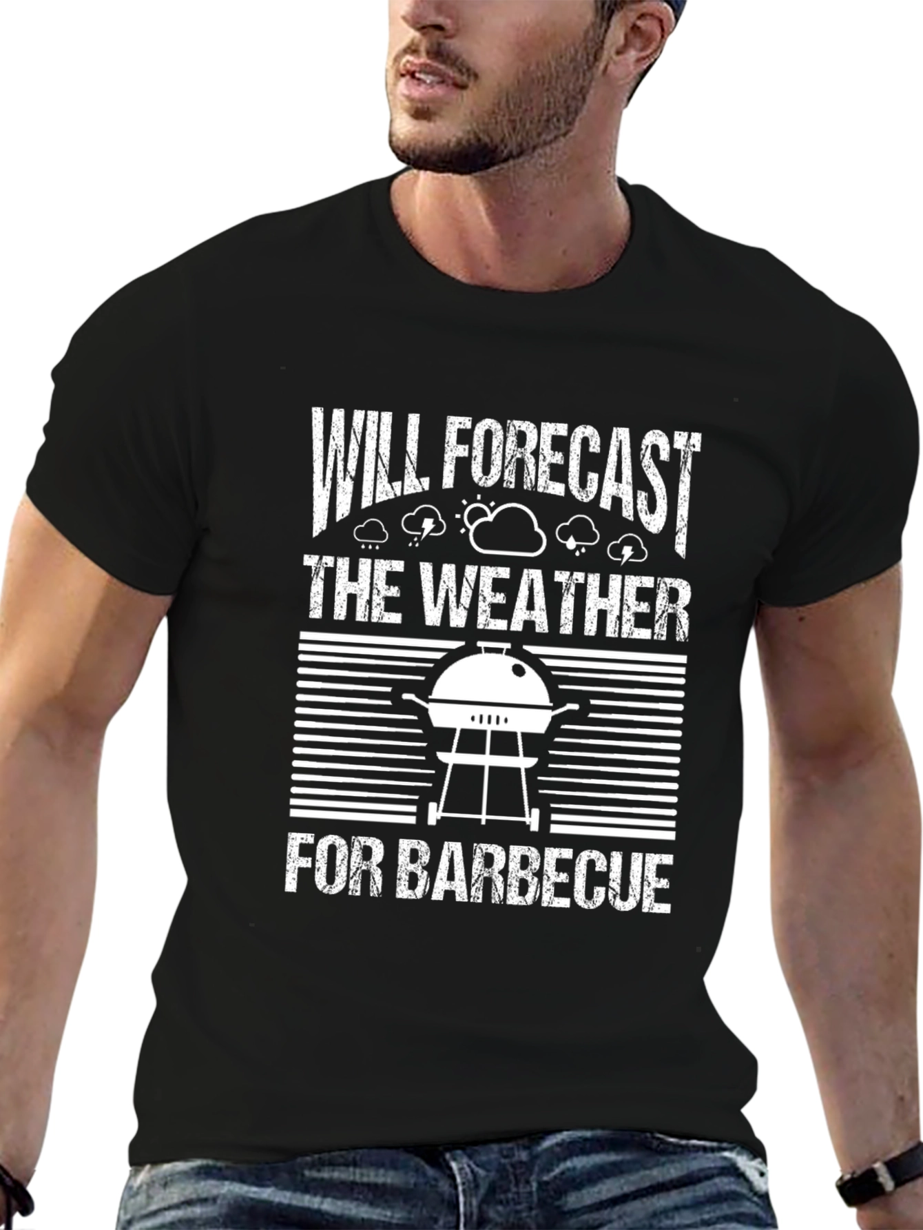 Funny BBQ Weather Forecast T-Shirt