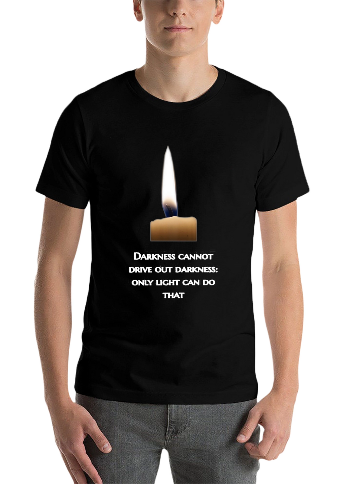 Candlelight Quote T-Shirt - Inspire with Light