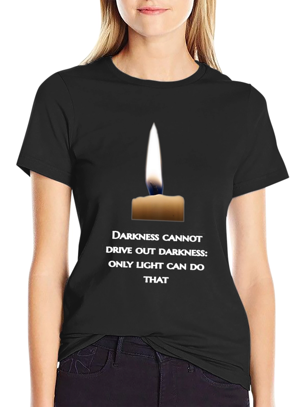Candlelight Quote T-Shirt - Inspire with Light